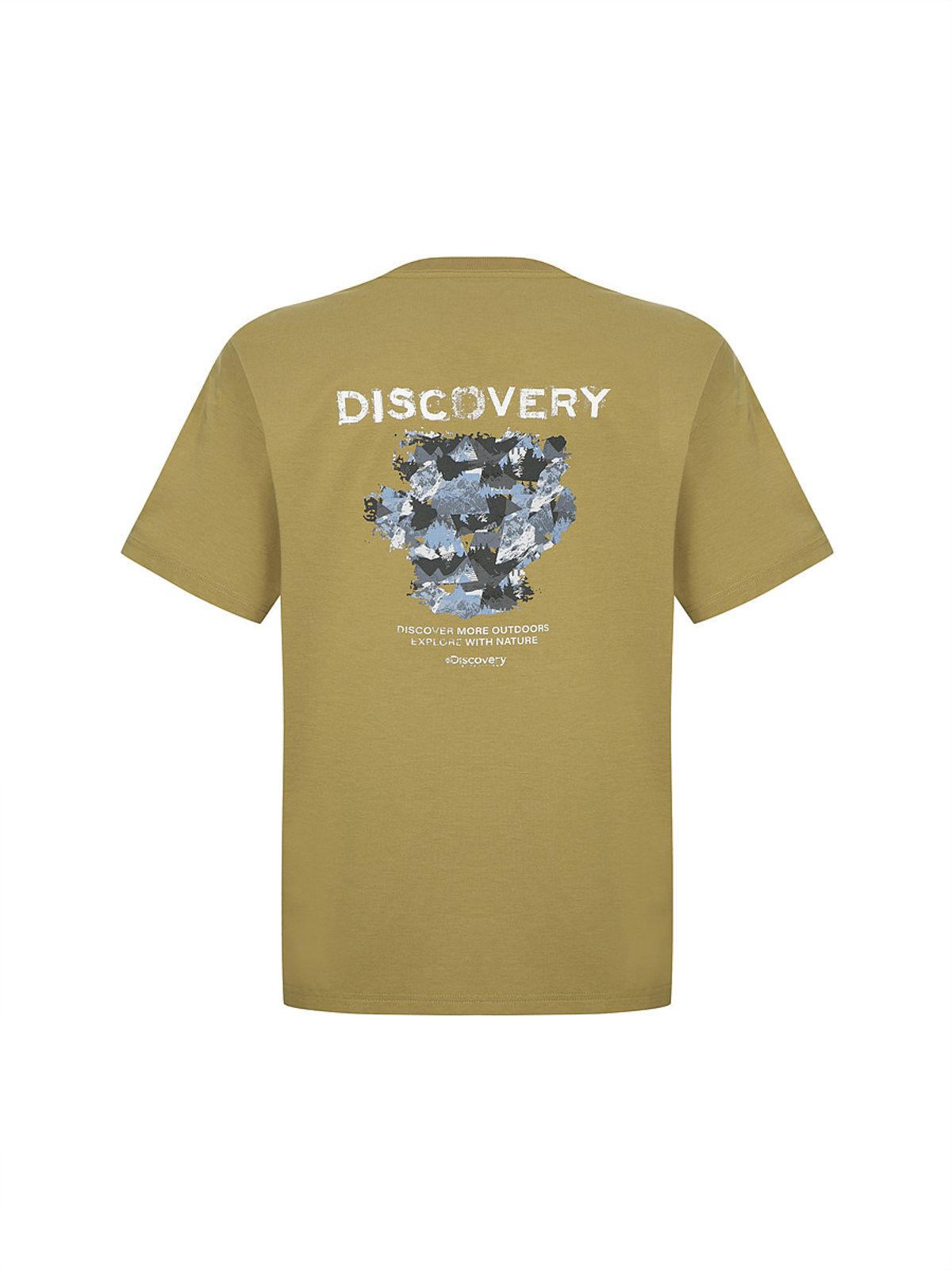 디스커버리 익스페디션(DISCOVERY EXPEDITION) 프레시벤트 워싱 크랙 카모 반팔티 (L/OLIVE)