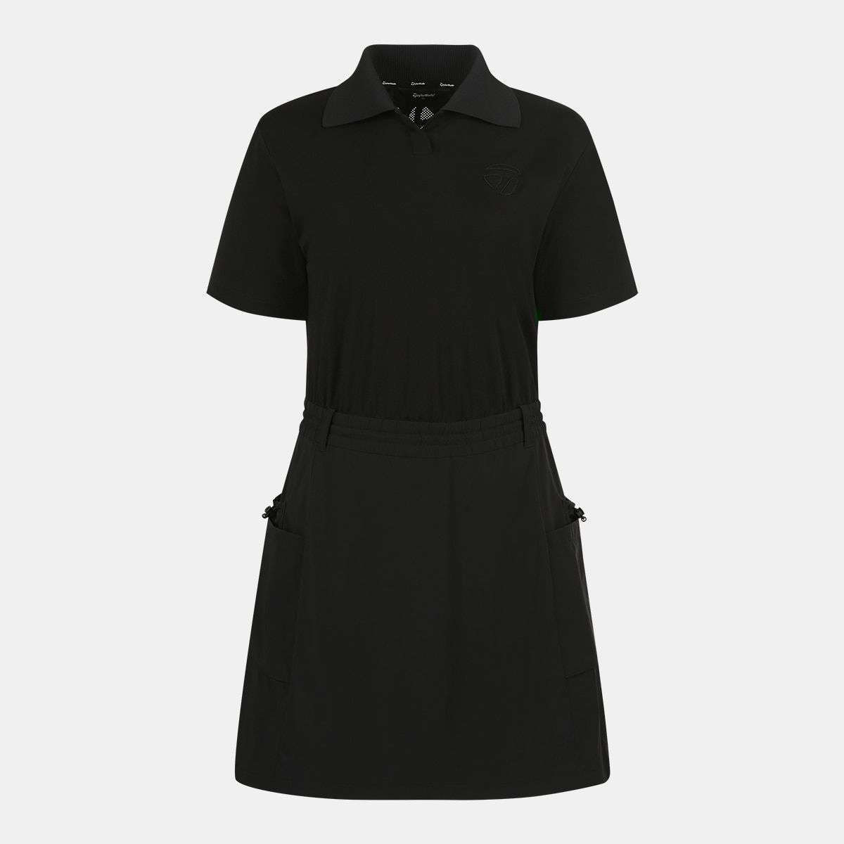 테일러메이드 어패럴(TAYLORMADE APPAREL) 여성 우븐 패치 카라 반팔 원피스 TTO-62HG43-199