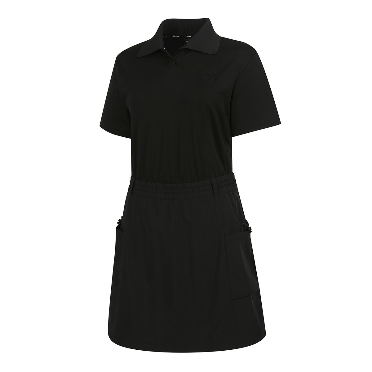 테일러메이드 어패럴(TAYLORMADE APPAREL) 여성 우븐 패치 카라 반팔 원피스 TTO-62HG43-199