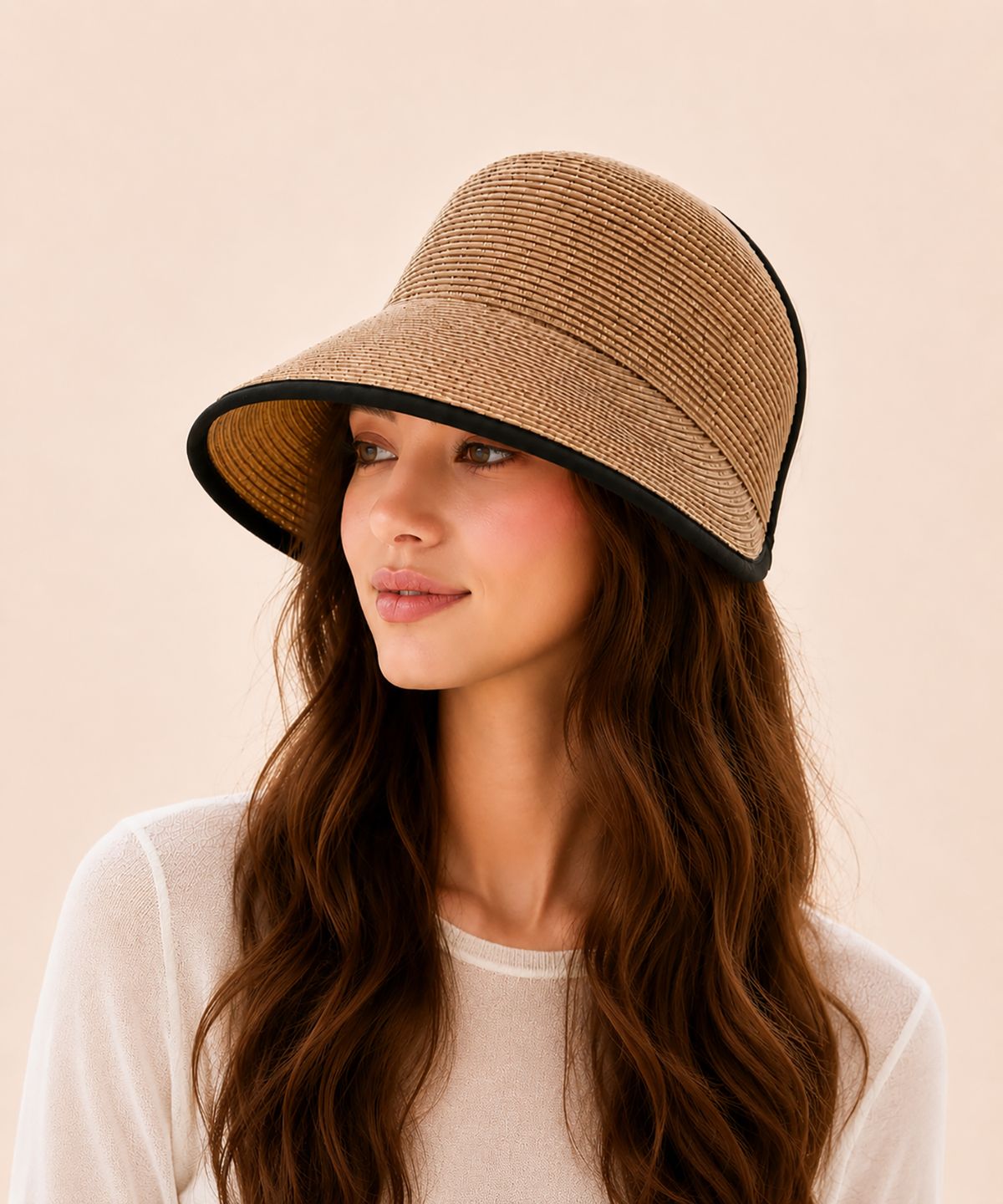 바스카라(VASCARA) Madeleine Raffia Sun Visor Hat (4colors)