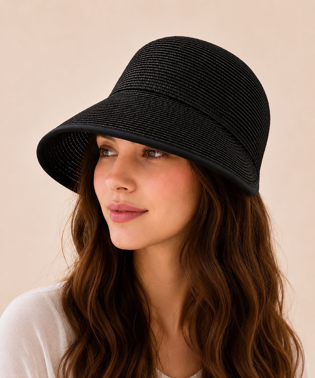 바스카라(VASCARA) Madeleine Raffia Sun Visor Hat (4colors)