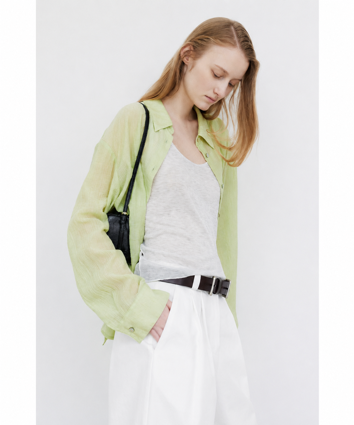 아틀리에 나인(ATELIER NAIN) ESSENTIAL MONA LOGO SHIRT(BL-4314)