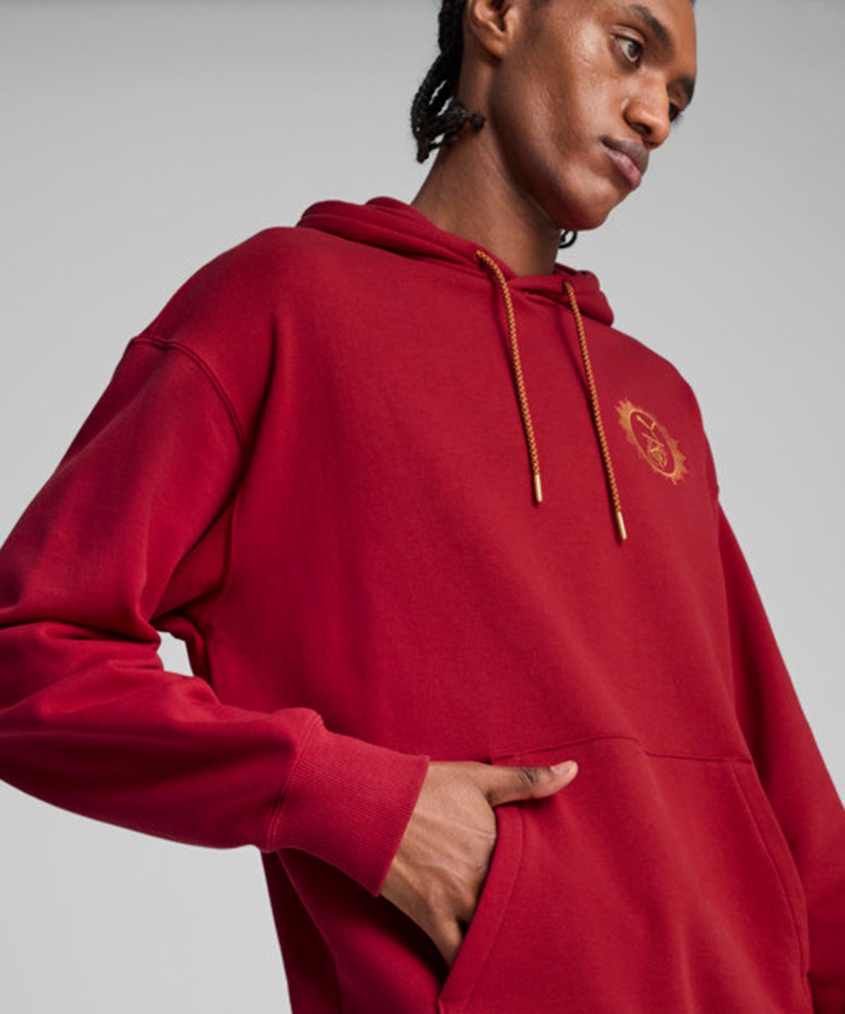 푸마(PUMA) 푸마 X 해리포터 릴렉스 그래픽 후디 - 다크크림슨 / 630093-13