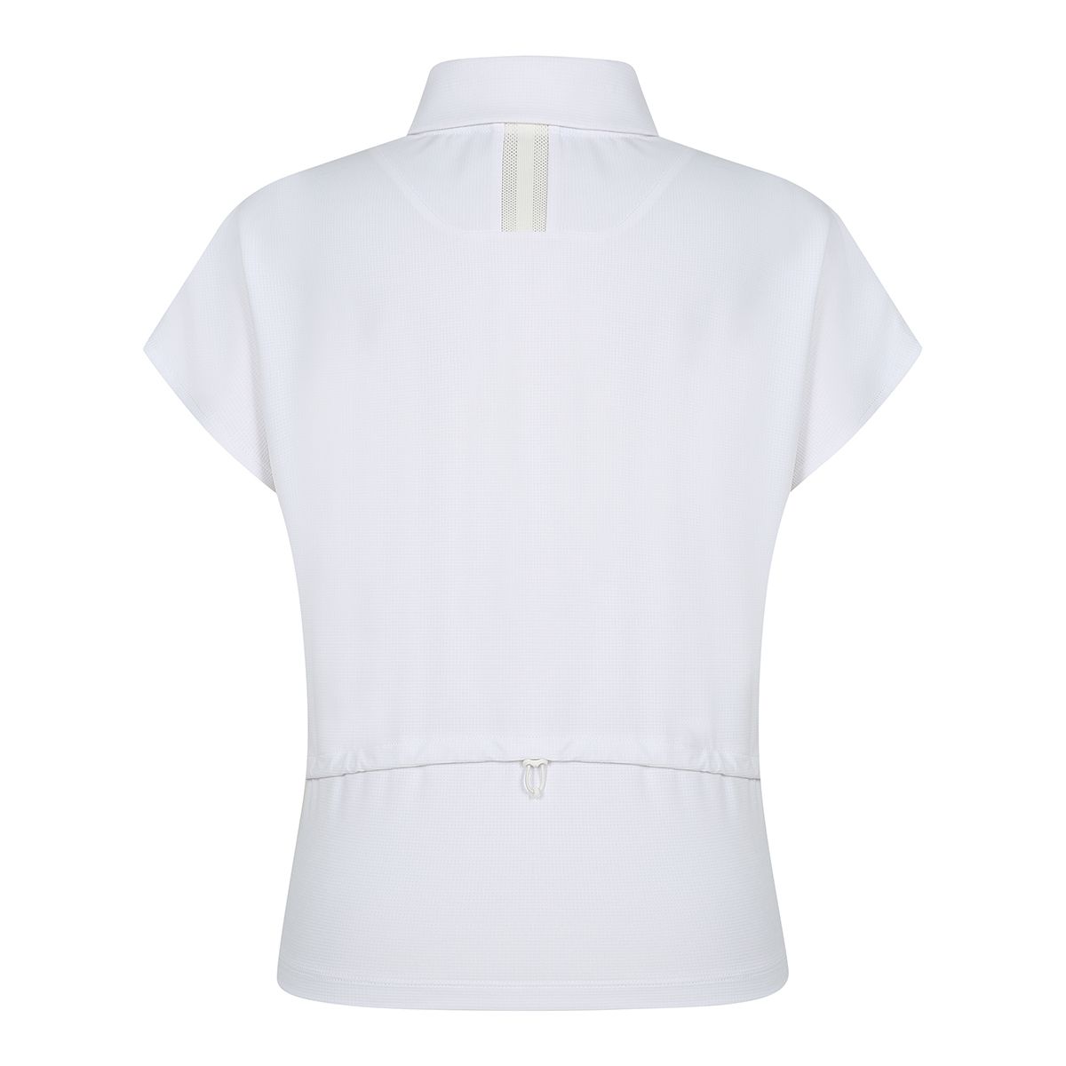 테일러메이드 어패럴(TAYLORMADE APPAREL) 여성 허리 스트링 카라 반팔 티셔츠 T8031TO6242-100
