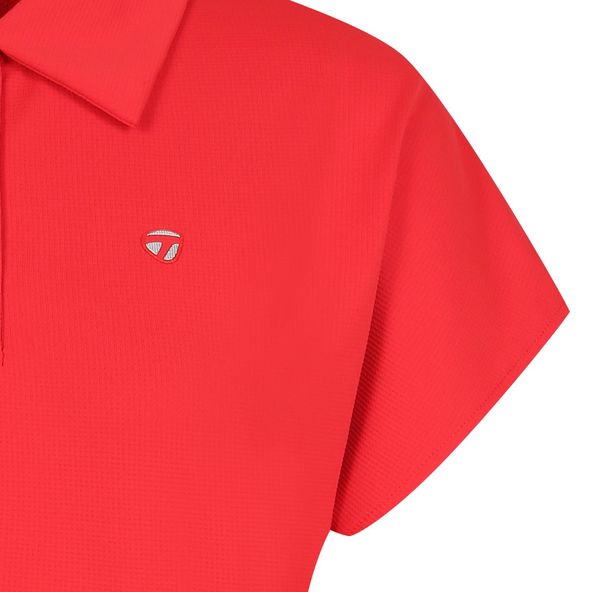 테일러메이드 어패럴(TAYLORMADE APPAREL) 여성 허리 스트링 카라 반팔 티셔츠 TTO-62HG42-500