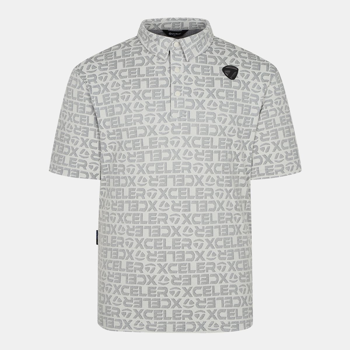 테일러메이드 어패럴(TAYLORMADE APPAREL) 남성 로고 자카드 카라 반팔 티셔츠 TTO-21HG41-190