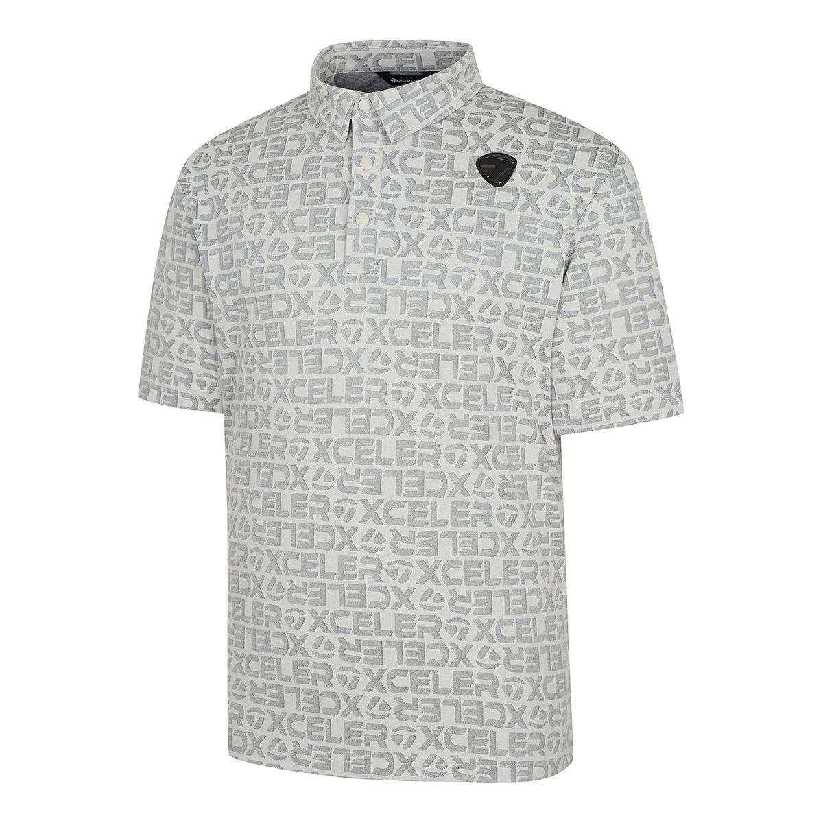 테일러메이드 어패럴(TAYLORMADE APPAREL) 남성 로고 자카드 카라 반팔 티셔츠 TTO-21HG41-190