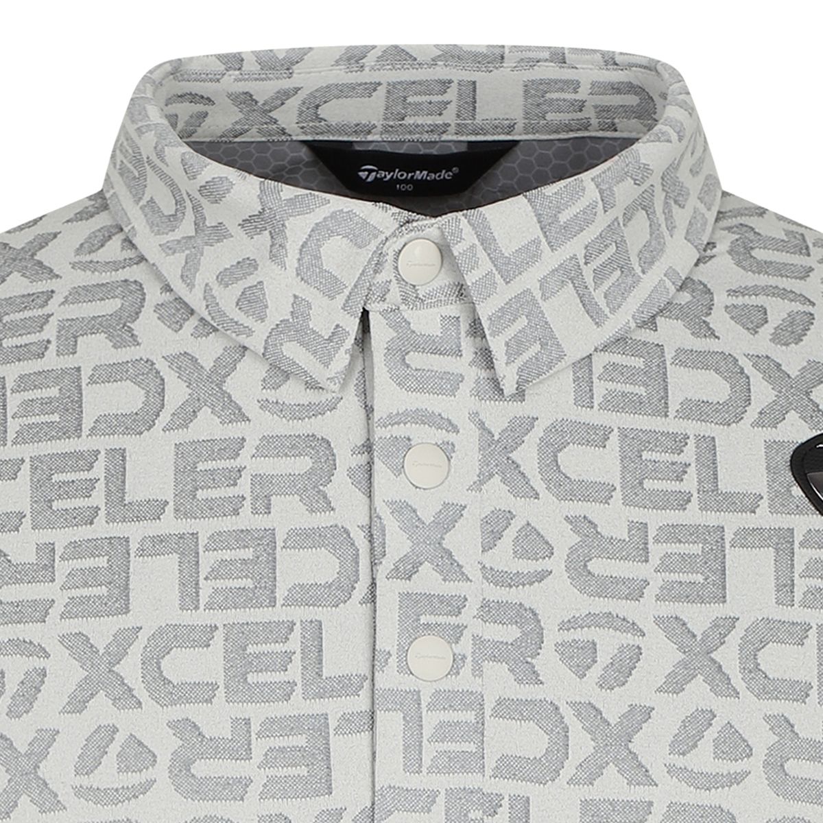 테일러메이드 어패럴(TAYLORMADE APPAREL) 남성 로고 자카드 카라 반팔 티셔츠 TTO-21HG41-190