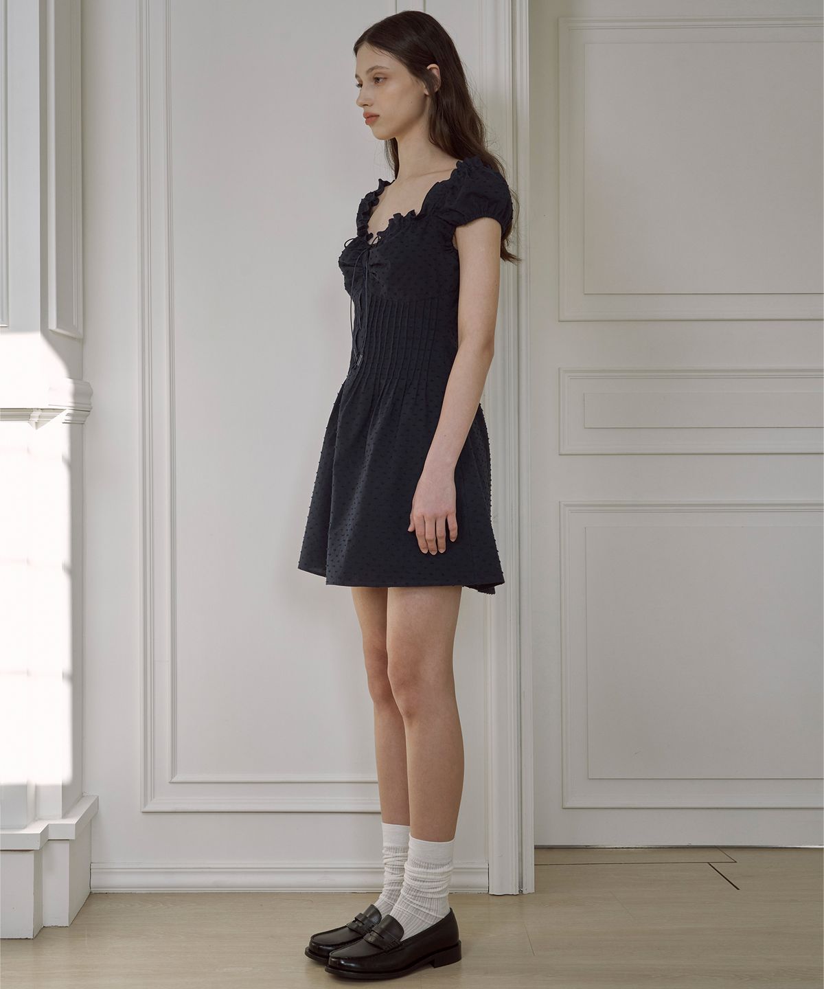 라츠유(LOTSYOU) lotsyou_Fiona Dress Navy