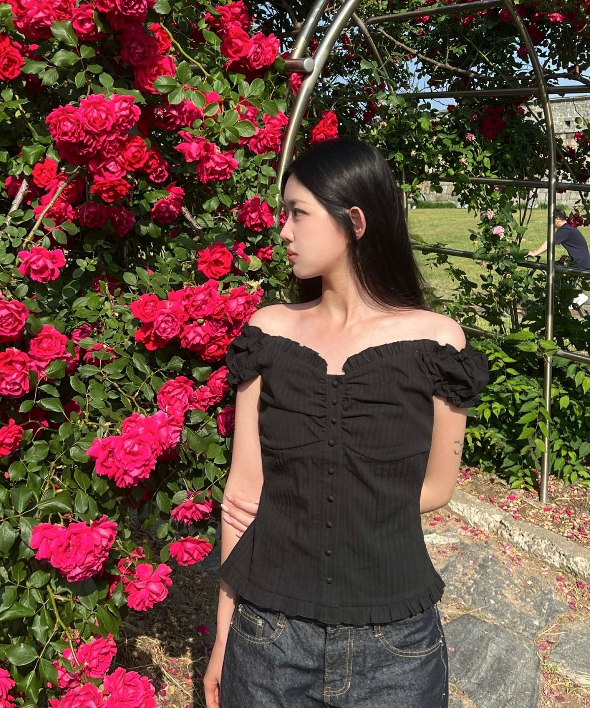라츠유(LOTSYOU) lotsyou_Ella Blouse Black