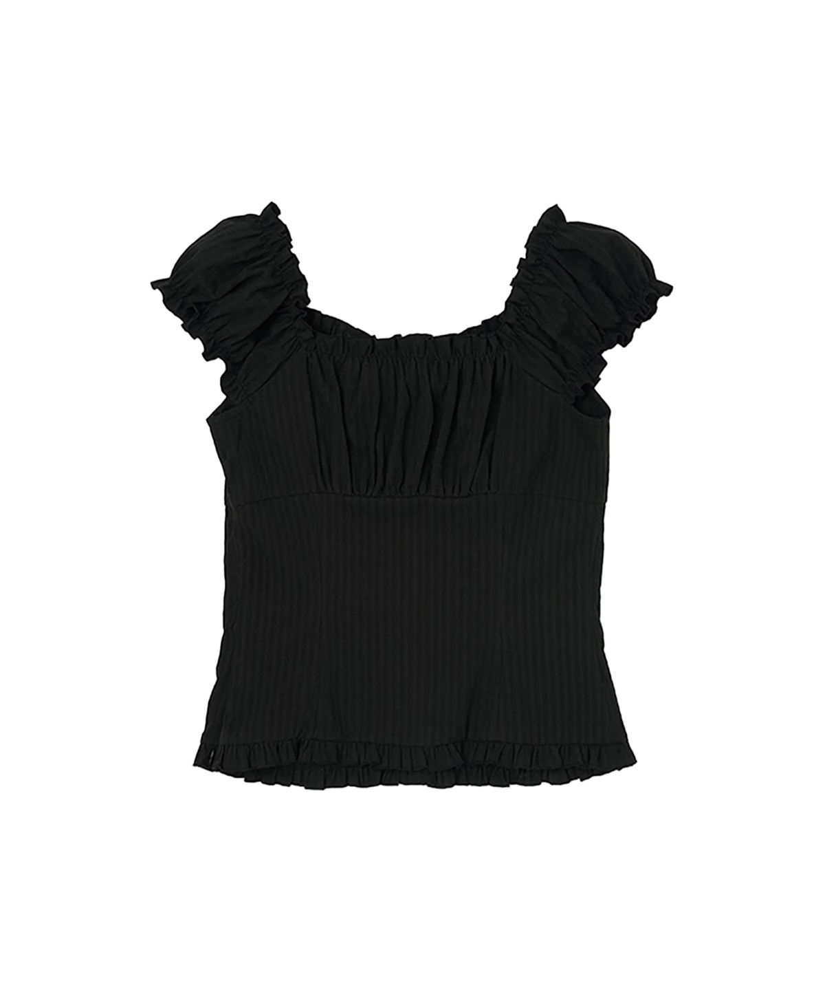 라츠유(LOTSYOU) lotsyou_Ella Blouse Black