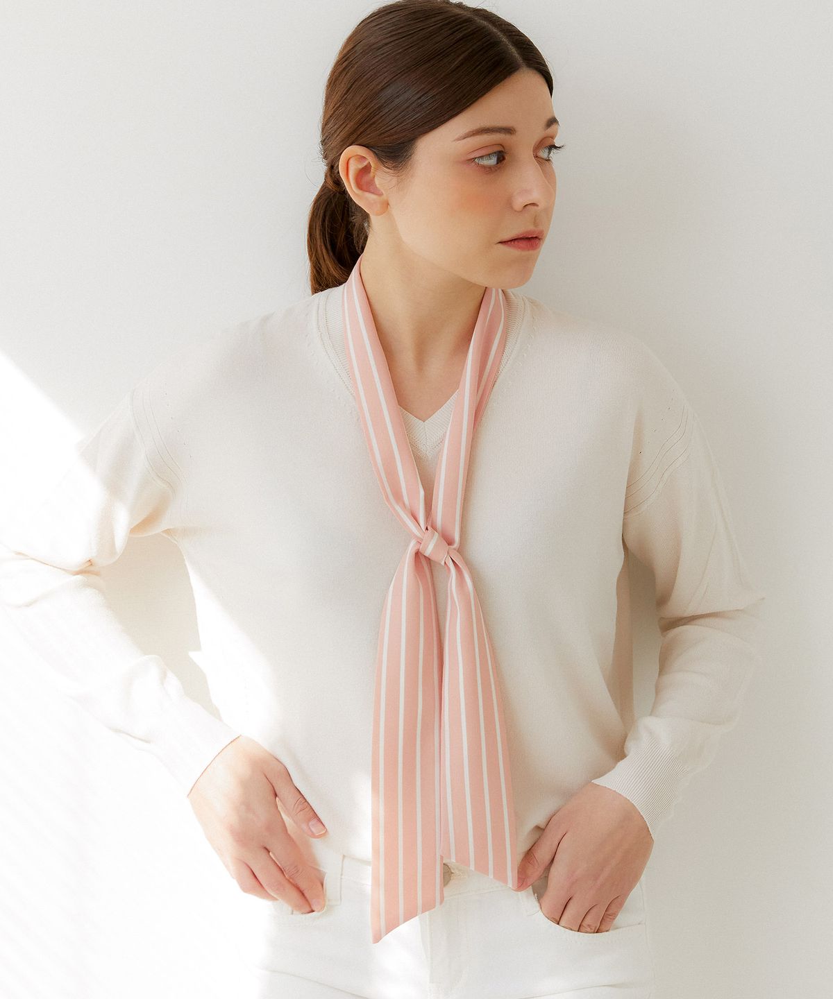 바스카라(VASCARA) Tiered Twilly Scarf (4colors)
