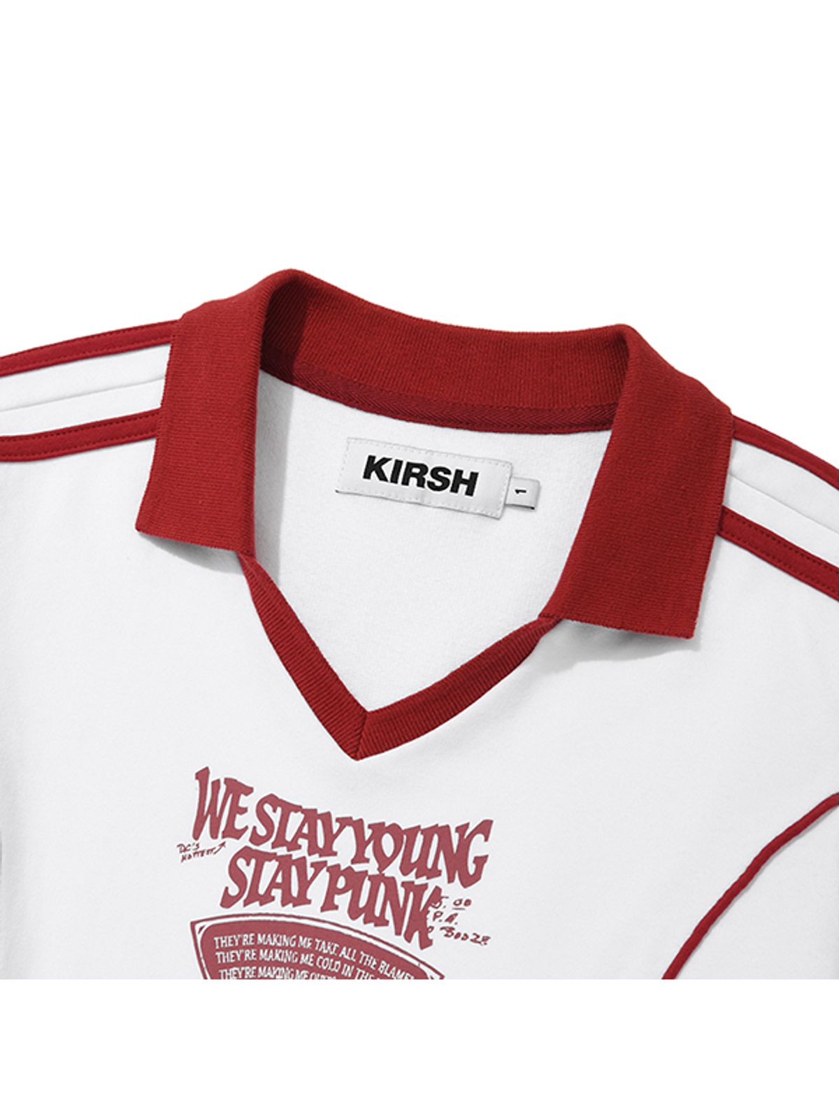 키르시(KIRSH) 오픈 카라 스포티 드레스 [화이트]