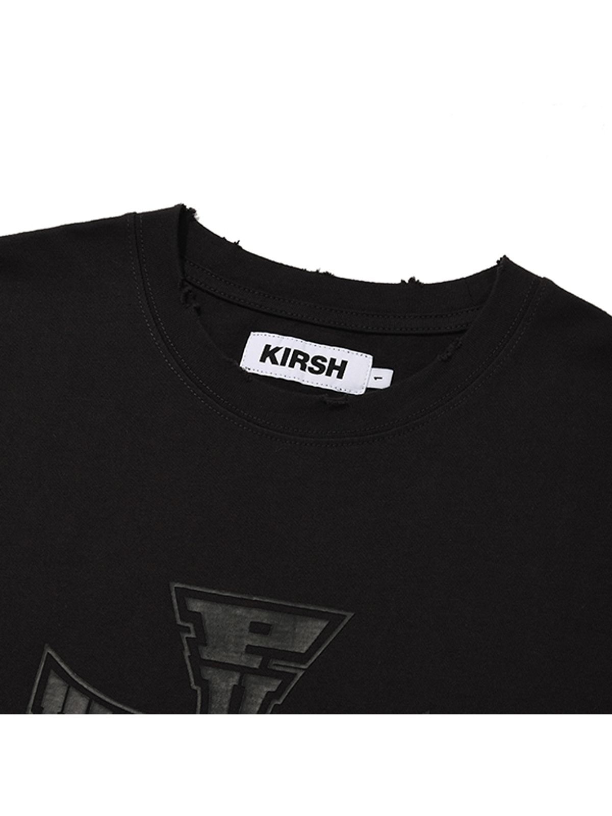 키르시(KIRSH) 피크먼트 워싱 프린트 슬리브리스 [차콜]