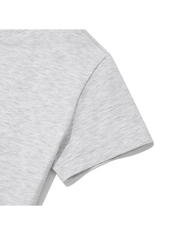 ★KIRSH★ Union Jack Crop T-Shirt Melange Grey MUSINSA | KIRSH Union Jack Crop T-Shirt [Melange Grey]