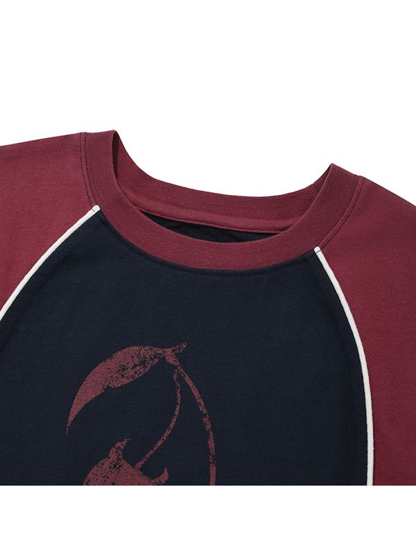 [KIRSH] COLOR BLOCK RAGLAN T-SHIRT 2色★Tシャツ MUSINSA公式 | KIRSH Color Block Raglan T-Shirt [Dark Navy]