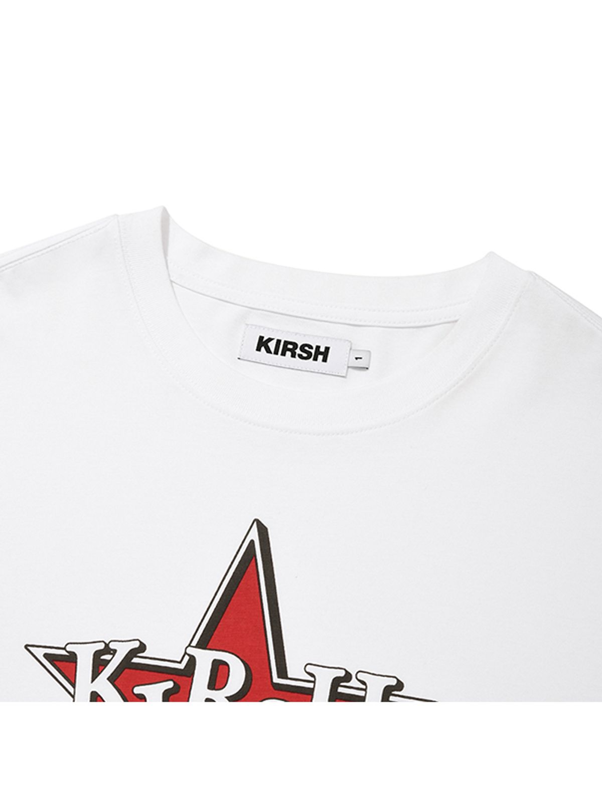 키르시(KIRSH) 락 체리 그래픽 루즈핏 티셔츠 [화이트]