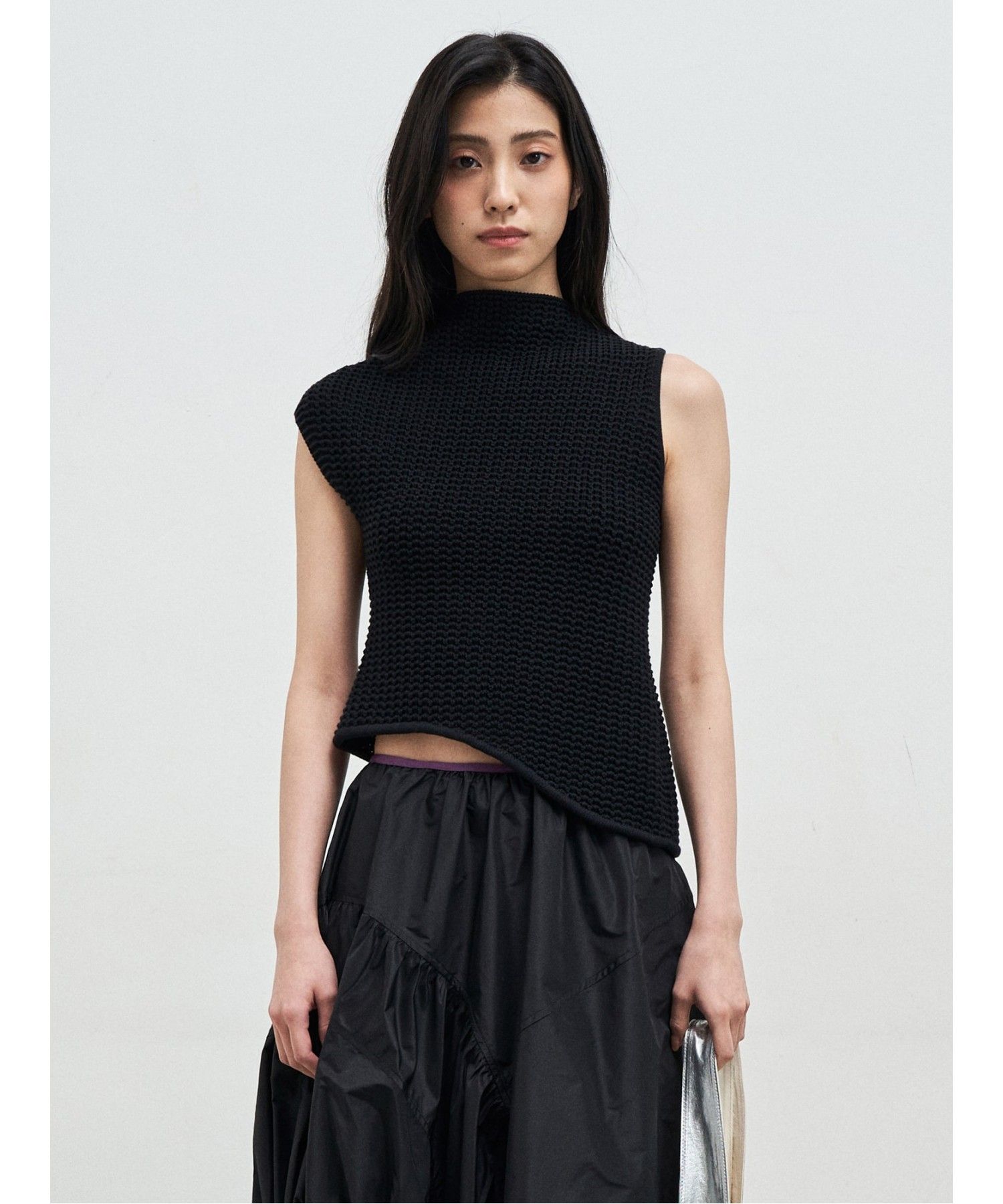 FCRB RIBBED HEM S/S MOCKNECK TOP WHITE 【公式通販】