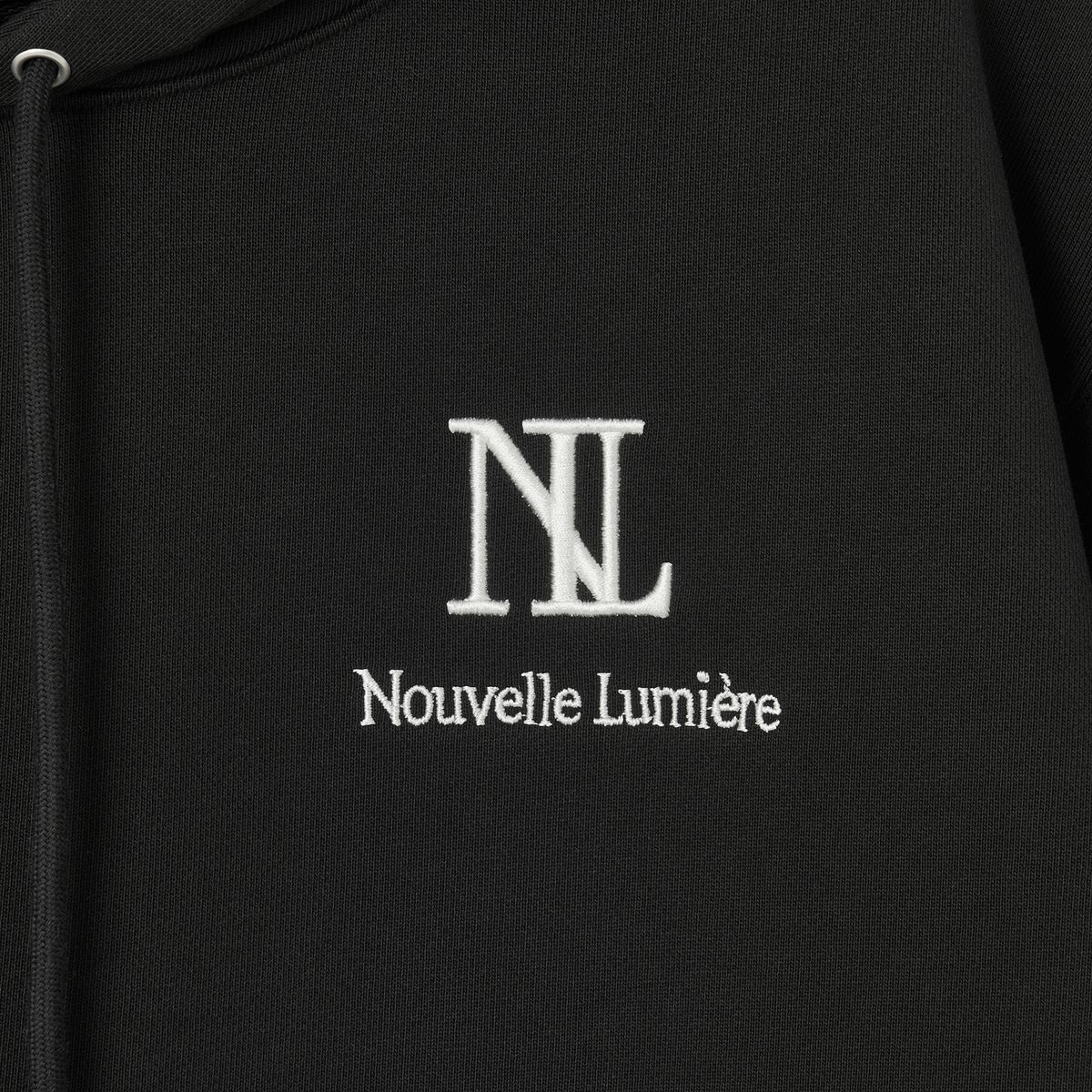 누벨르미에르(NOUVELLE LUMIERE) 시그니처 크롭 후드티 핑크와펜