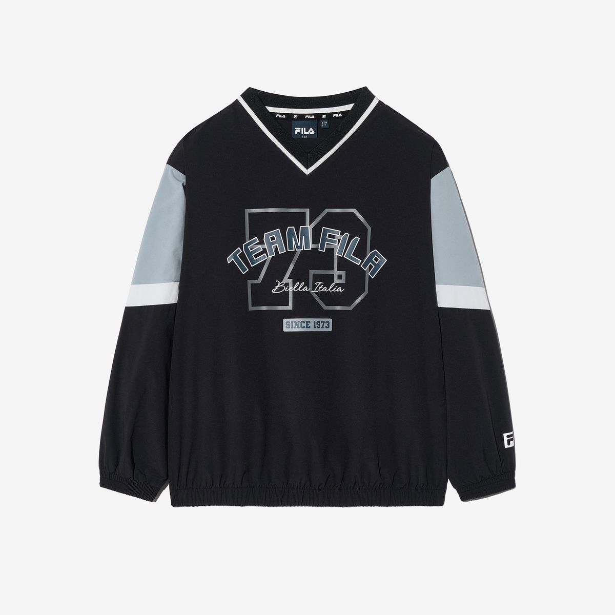 휠라 키즈(FILA KIDS) 블록코어 우븐 맨투맨(FK2WTH1502MBLK)