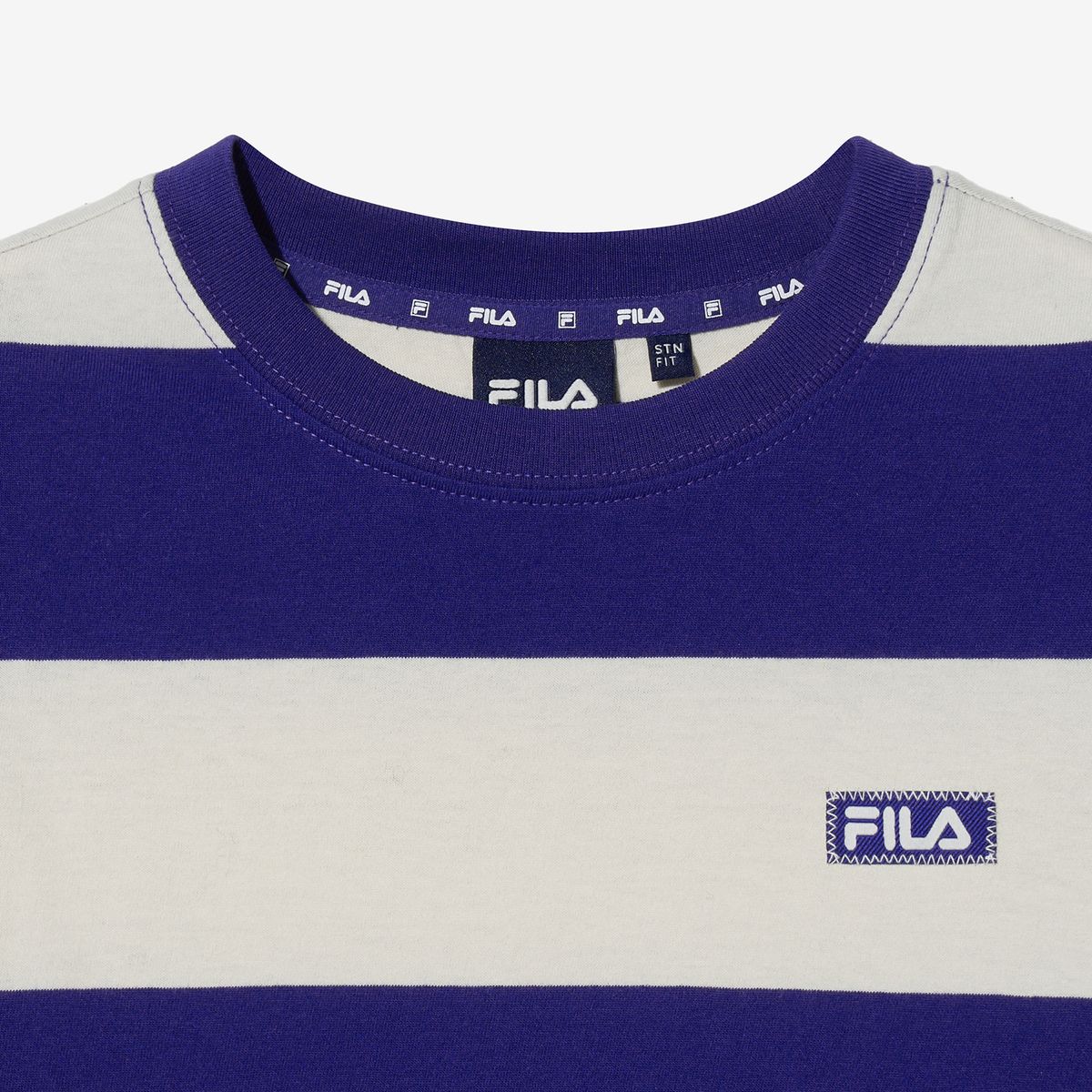휠라 키즈(FILA KIDS) 베이직 스트라이프 티셔츠