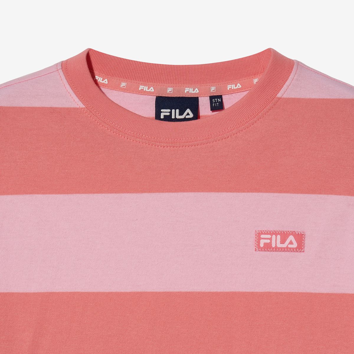 휠라 키즈(FILA KIDS) 베이직 스트라이프 티셔츠