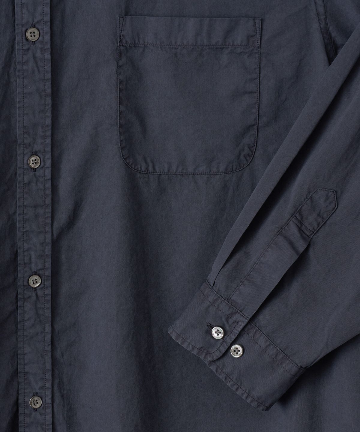 어나더 오피스(ANOTHER OFFICE) Neo Bold Garment Shirt (Dusty Indigo)