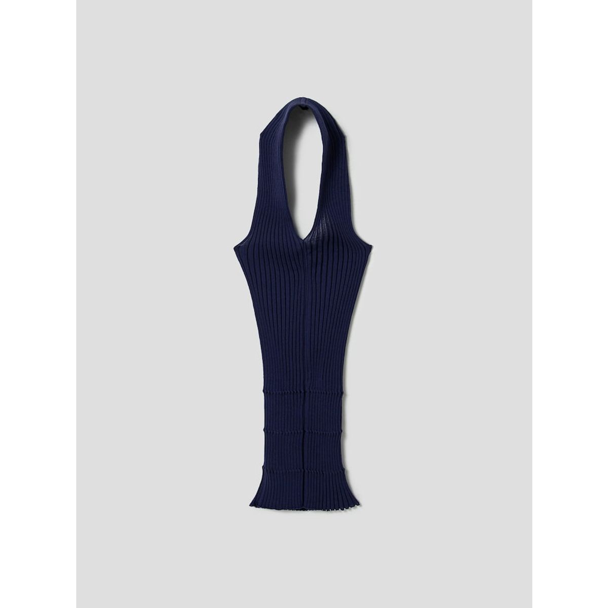 앙개(ANGGAE) Crafted Rib Halter Dress  Navy