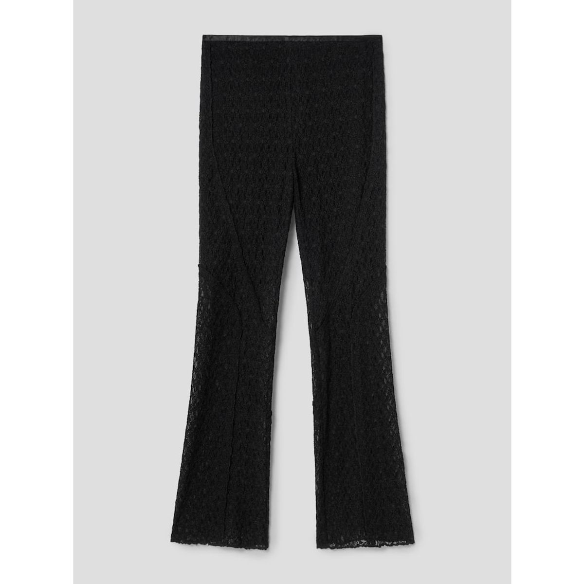 앙개(ANGGAE) Lace Line Pants  Black