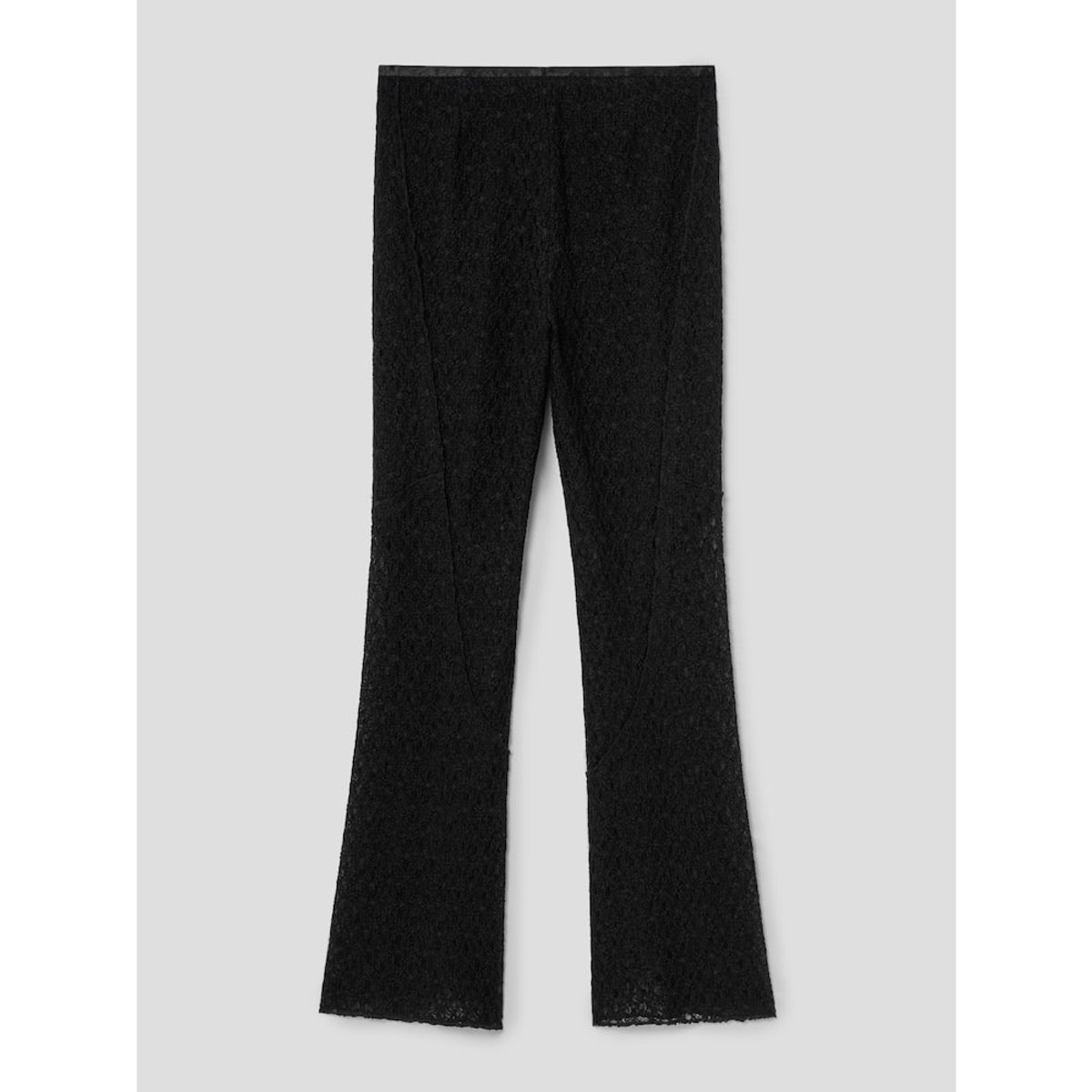 앙개(ANGGAE) Lace Line Pants  Black