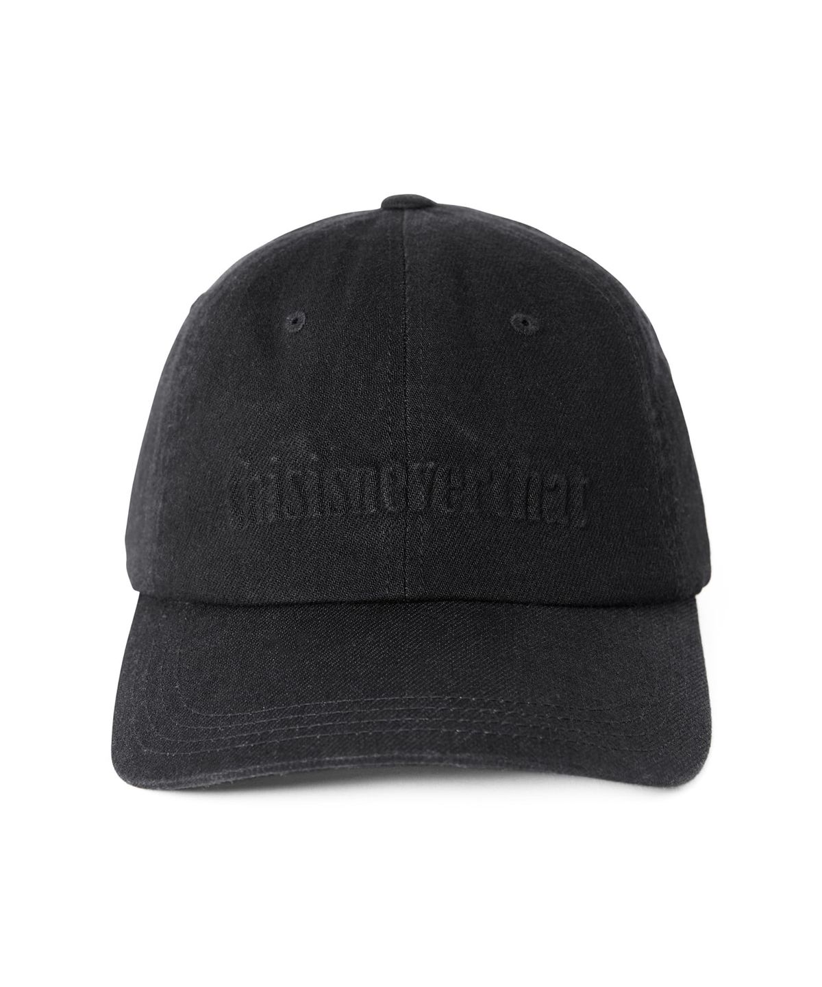 디스이즈네버댓(THISISNEVERTHAT) Onyx Embossed Denim Cap Black