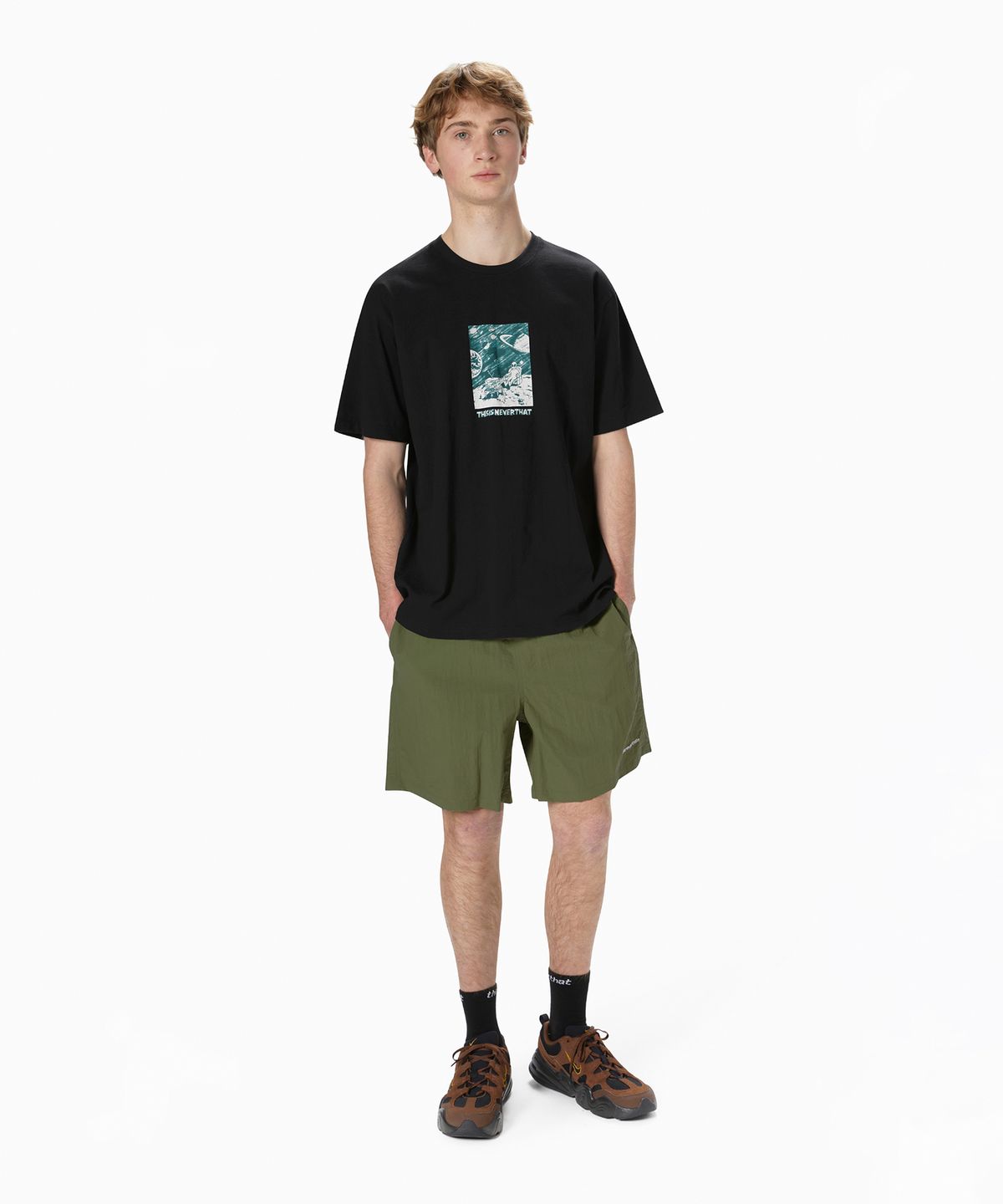 디스이즈네버댓(THISISNEVERTHAT) (SS25) Jogging Short Olive