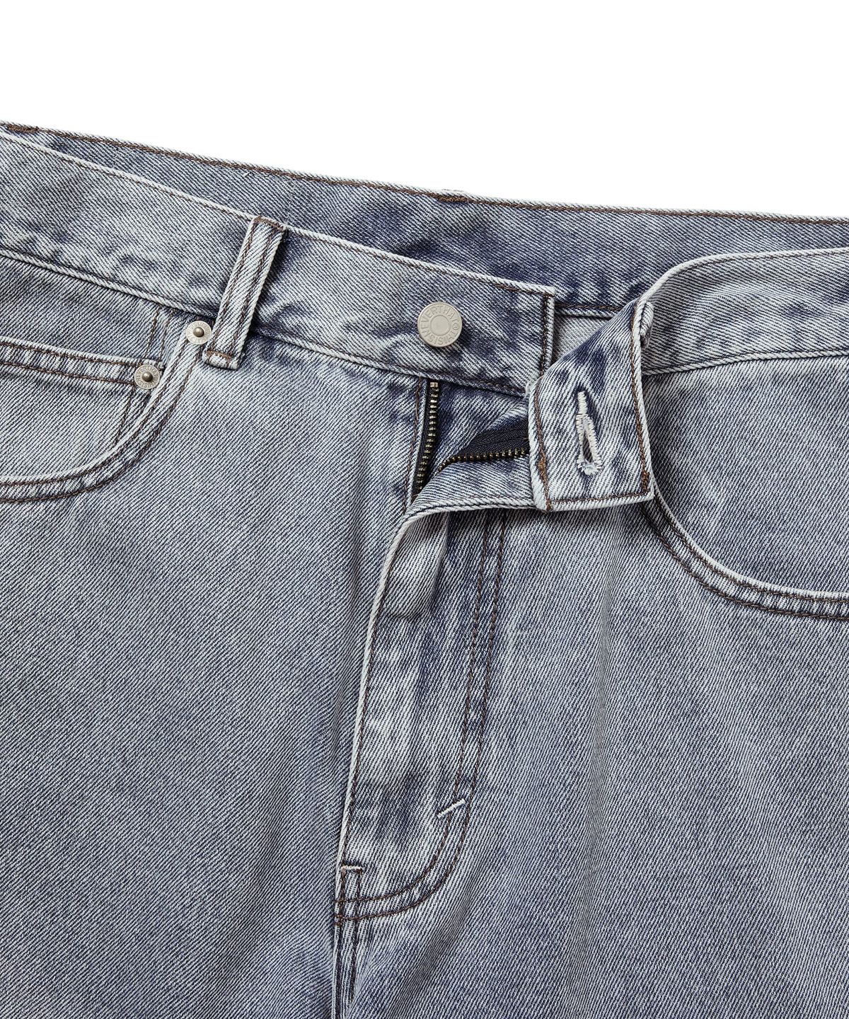 디스이즈네버댓(THISISNEVERTHAT) Washed Denim Short Washed Blue