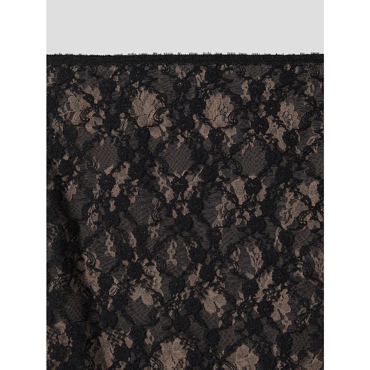 앙개(ANGGAE) Layered Lace Skirt  Black