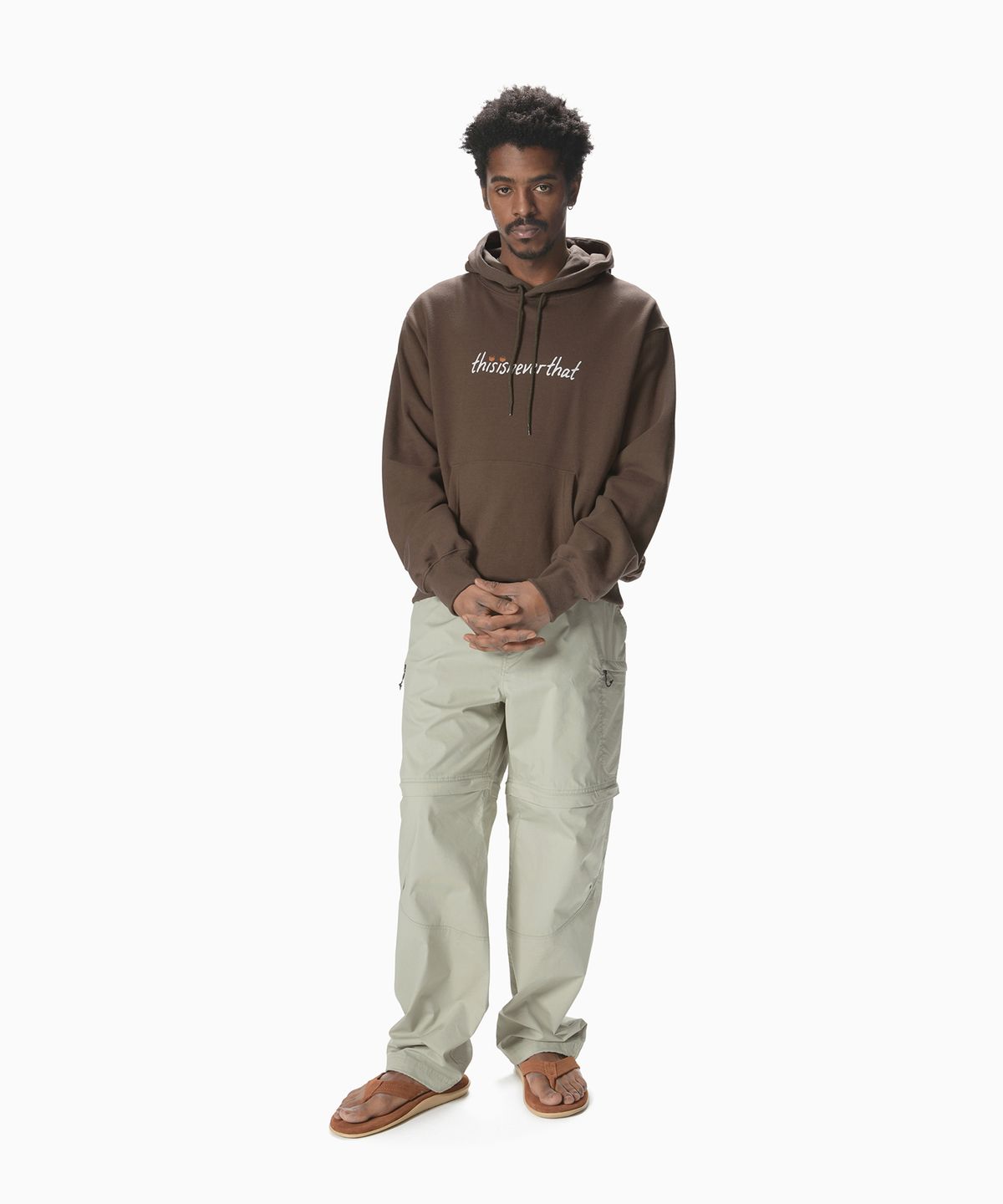 디스이즈네버댓(THISISNEVERTHAT) Convertible Hiking Pant Stone