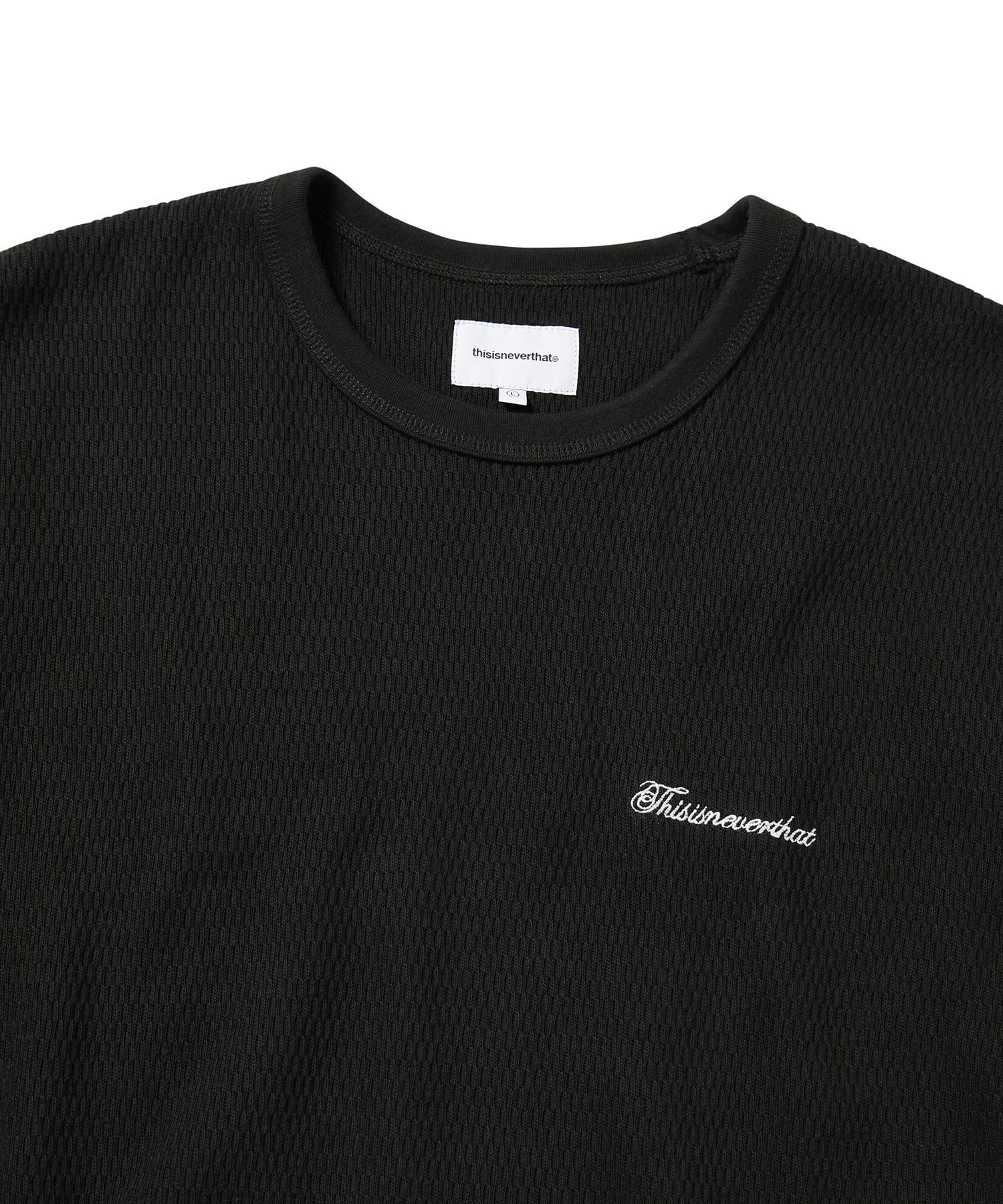 MUSINSA公式 | thisisneverthat® Waffle Tee Off Black