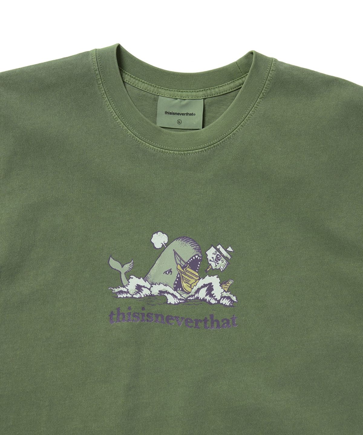디스이즈네버댓(THISISNEVERTHAT) Dangerous Sea Tee Pickle