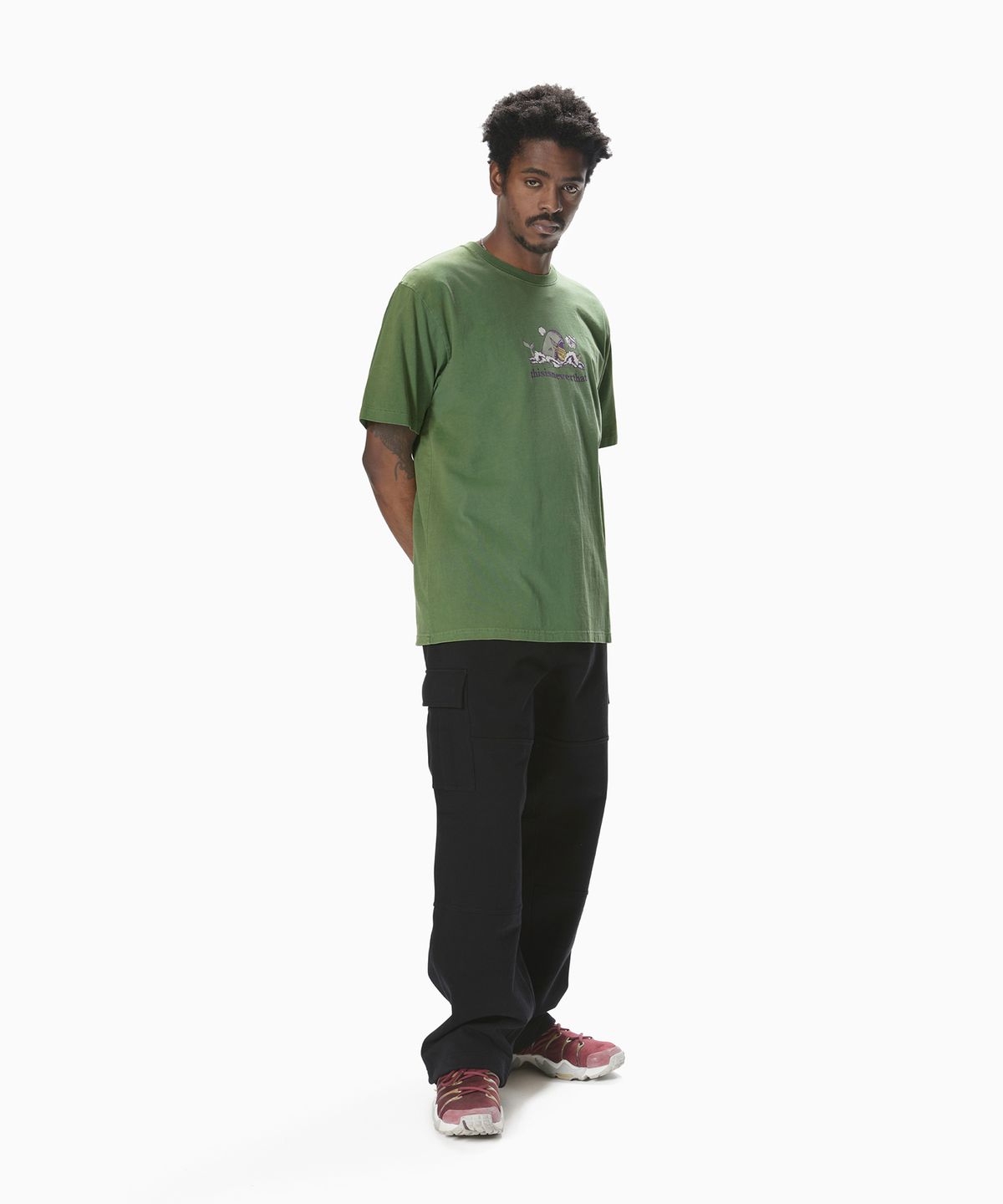 디스이즈네버댓(THISISNEVERTHAT) Dangerous Sea Tee Pickle