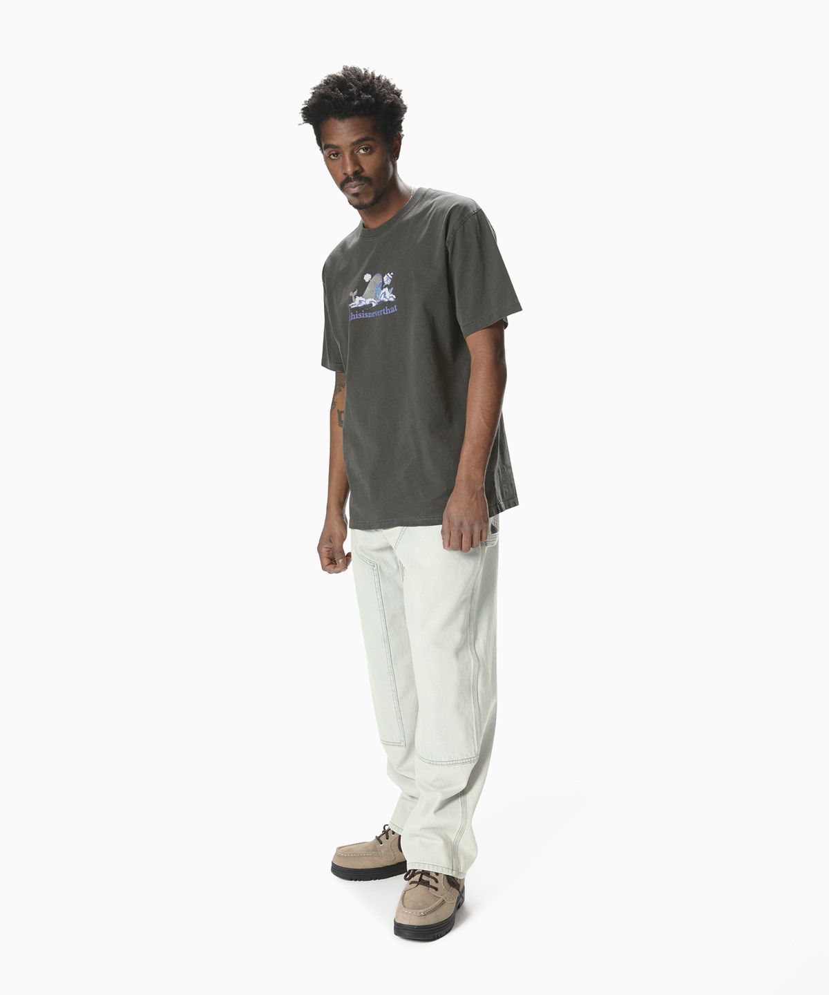 디스이즈네버댓(THISISNEVERTHAT) Dangerous Sea Tee Charcoal