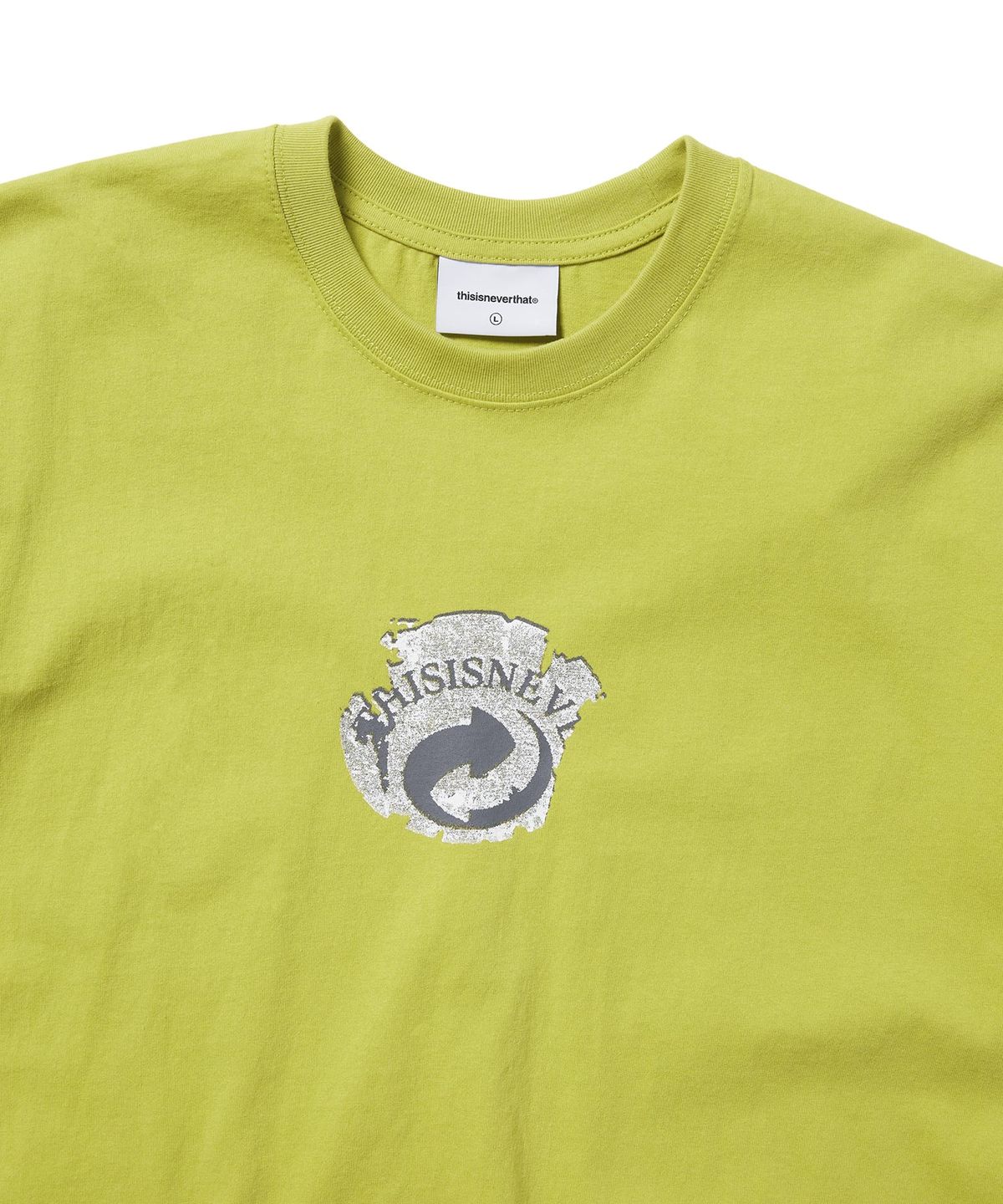 디스이즈네버댓(THISISNEVERTHAT) Circulation Tee Lime Green