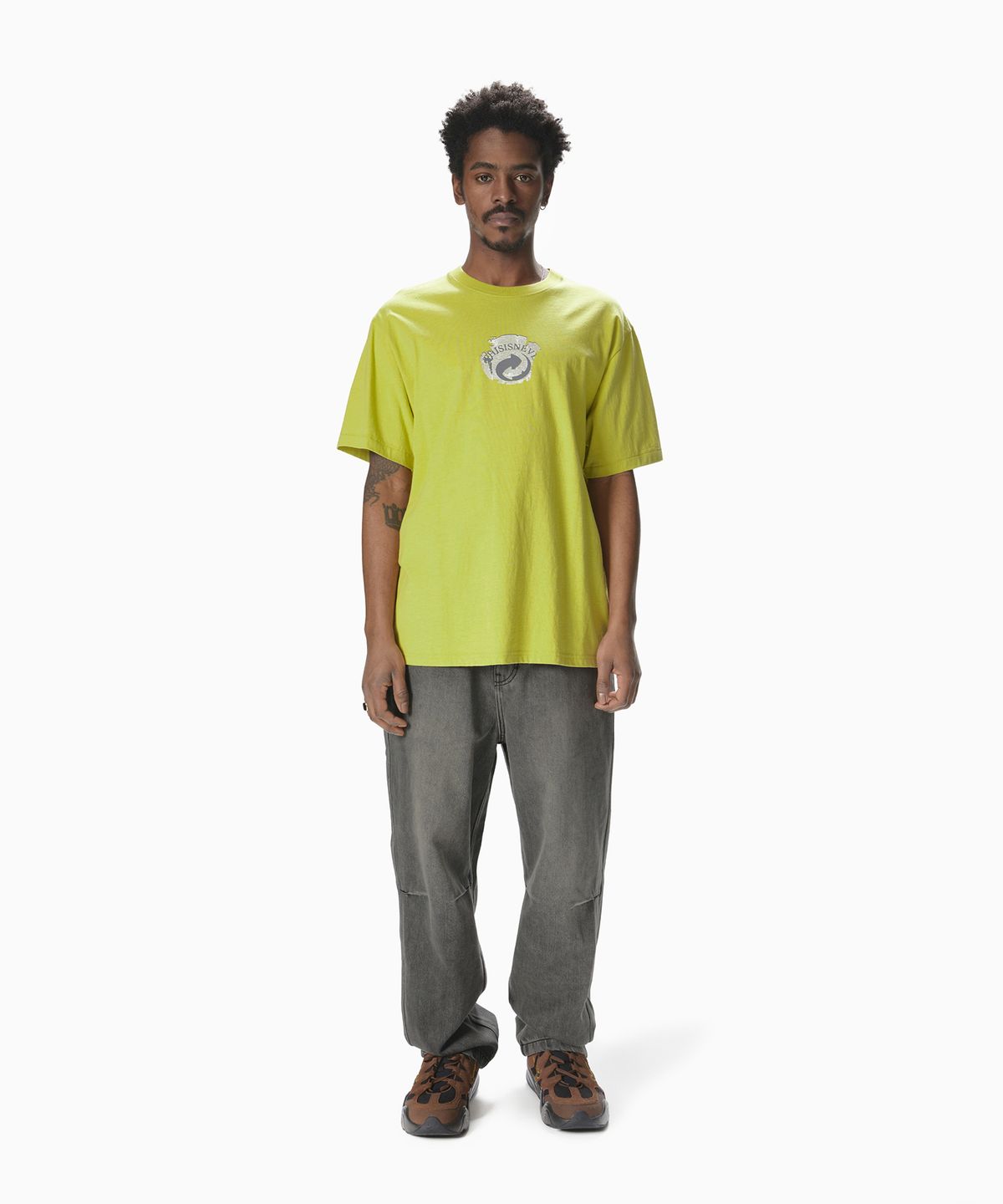 디스이즈네버댓(THISISNEVERTHAT) Circulation Tee Lime Green