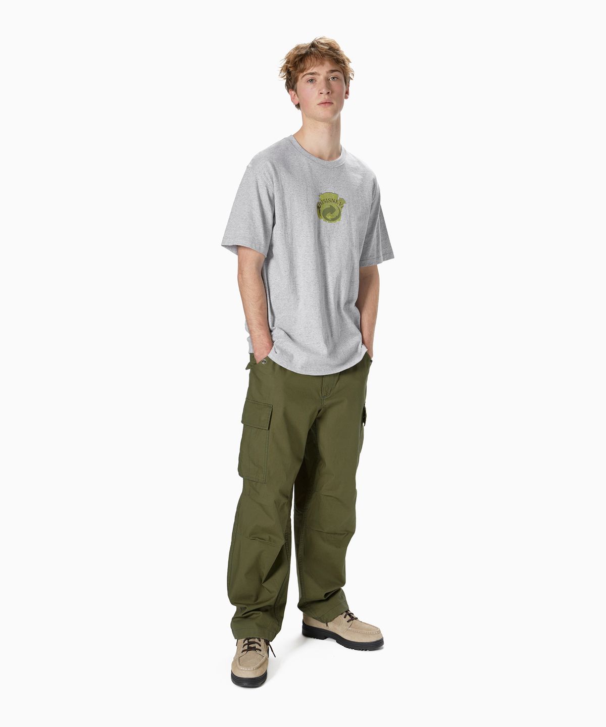 디스이즈네버댓(THISISNEVERTHAT) Circulation Tee Heather Grey