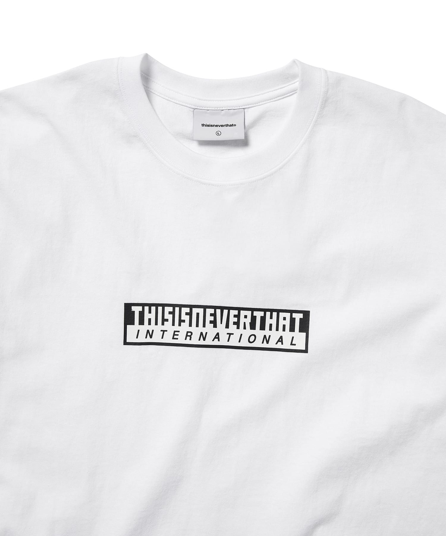 ★thisisneverthat★ TNT International Tee White TN251TTSST11 TNT International Tee - thisisneverthat®