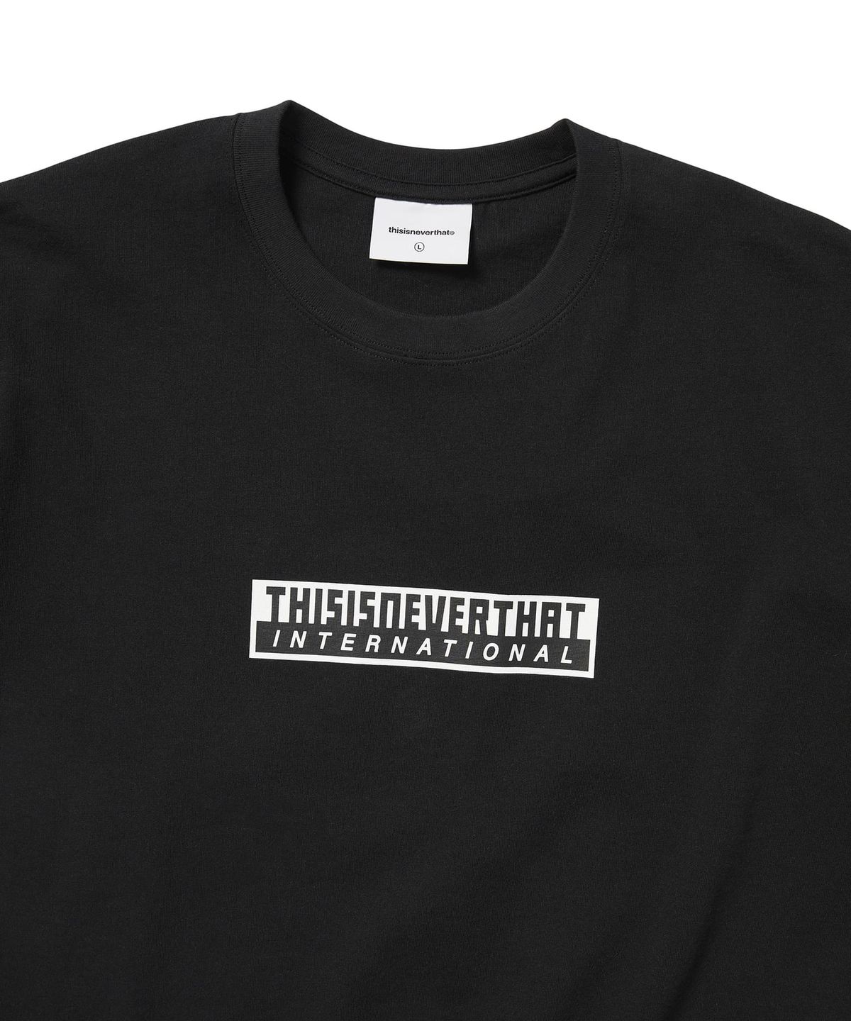 디스이즈네버댓(THISISNEVERTHAT) TNT International Tee Black