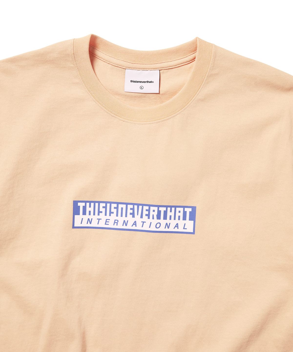 디스이즈네버댓(THISISNEVERTHAT) TNT International Tee Apricot