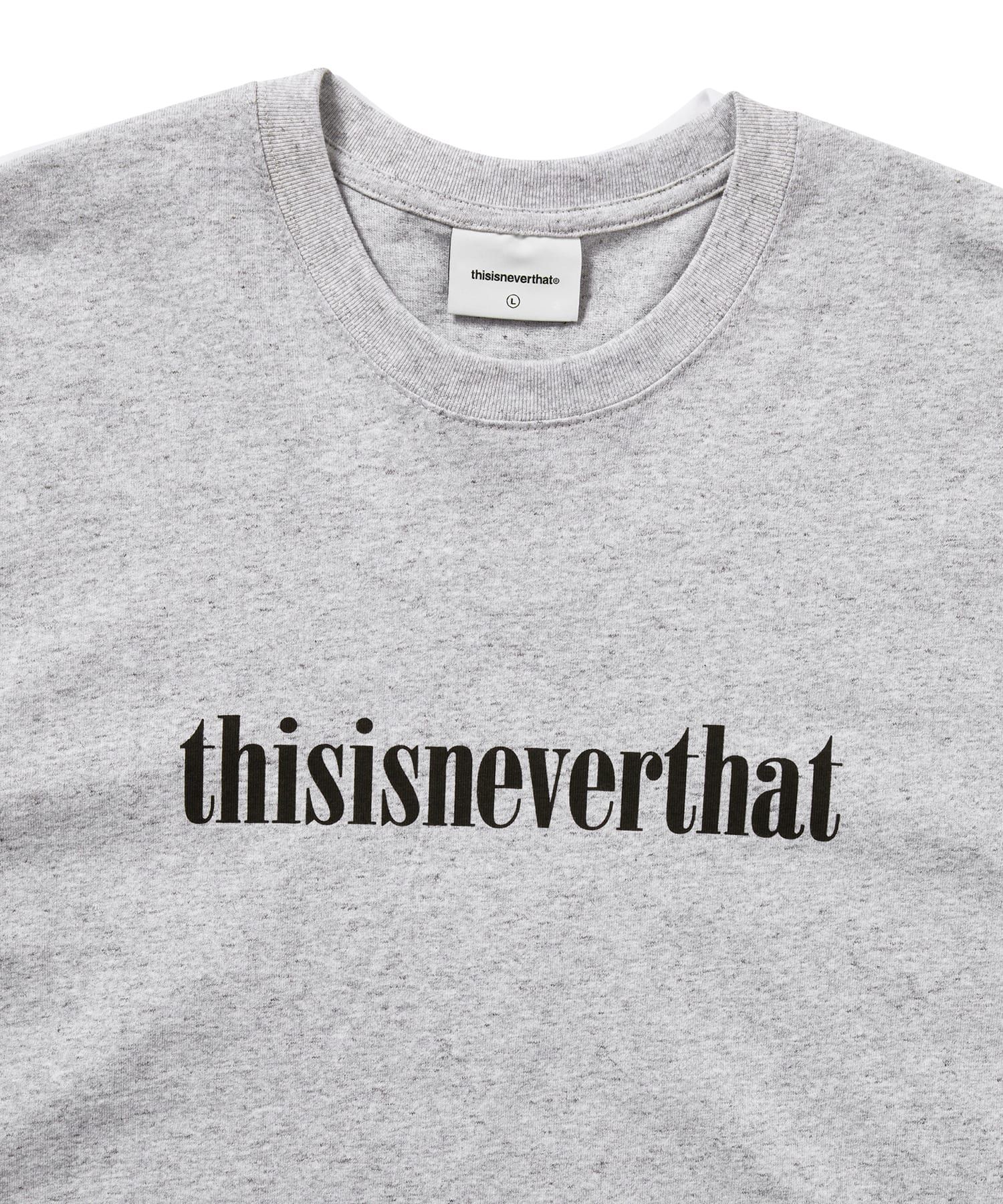 MUSINSA | thisisneverthat® Onyx Logo Tee Heather Grey