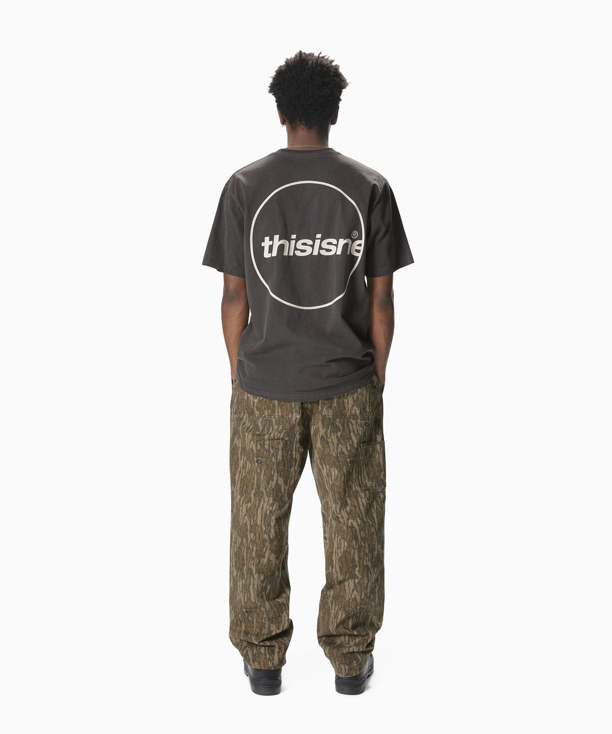 디스이즈네버댓(THISISNEVERTHAT) (SS25) C-Logo Tee Charcoal