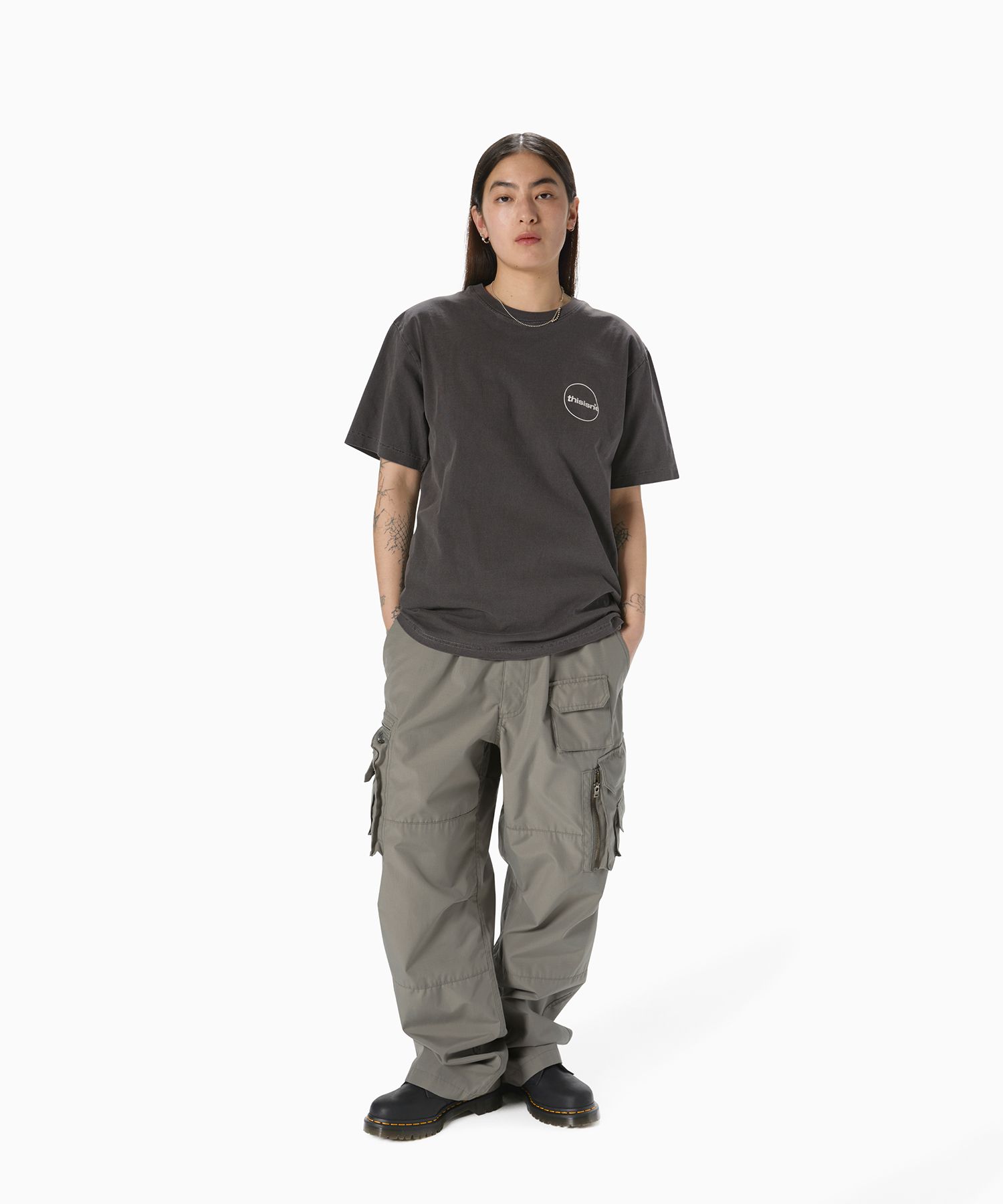 MUSINSA | thisisneverthat® C-Logo Tee Charcoal