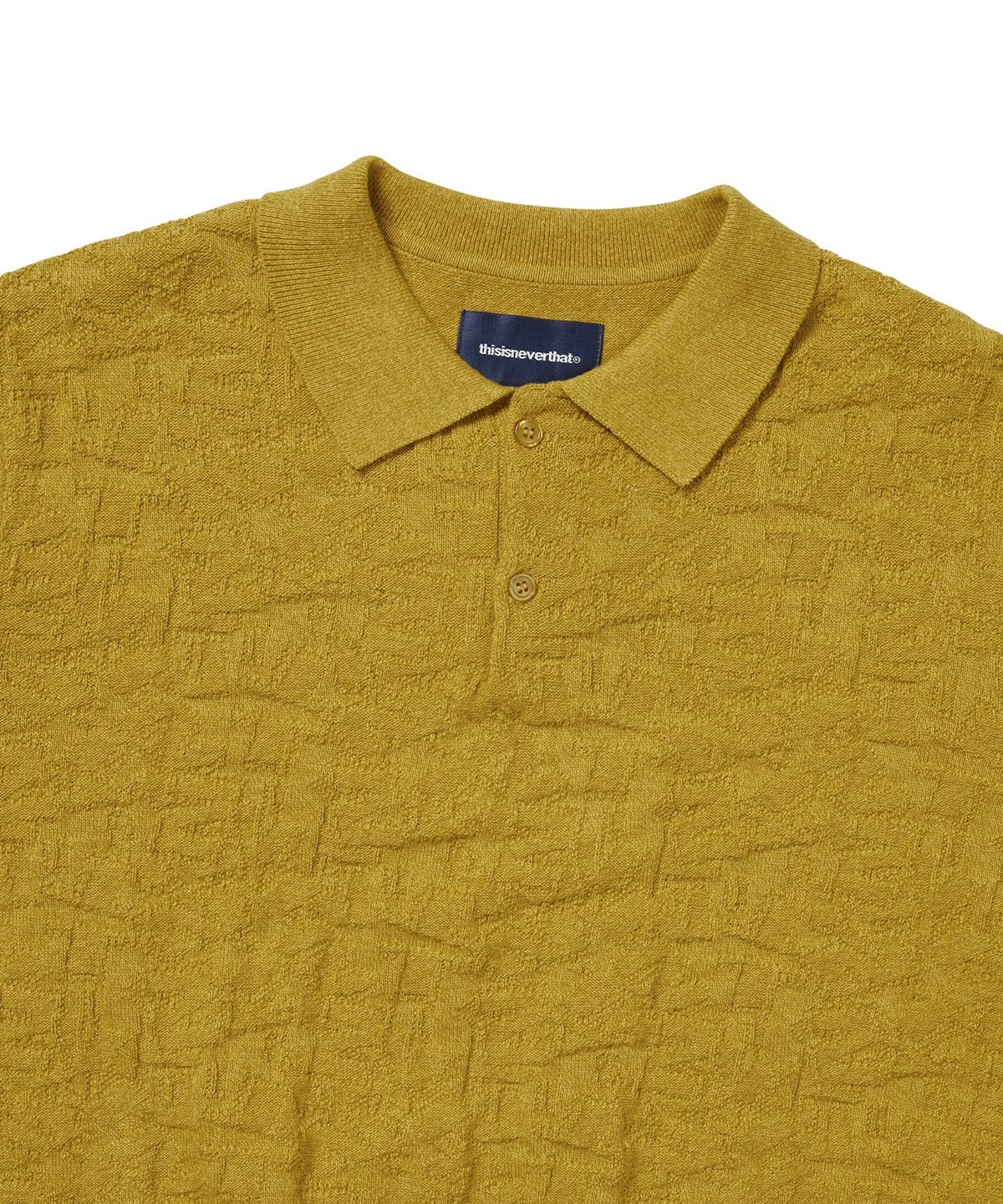 디스이즈네버댓(THISISNEVERTHAT) Stacked TNT S/S Knit Polo Yellow