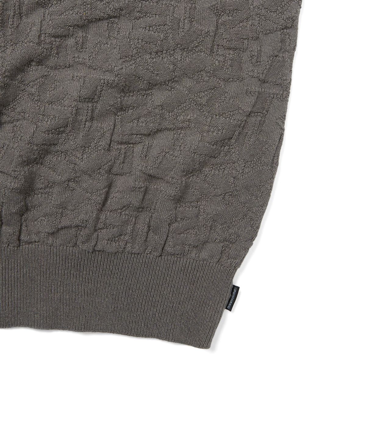 디스이즈네버댓(THISISNEVERTHAT) Stacked TNT S/S Knit Polo Grey